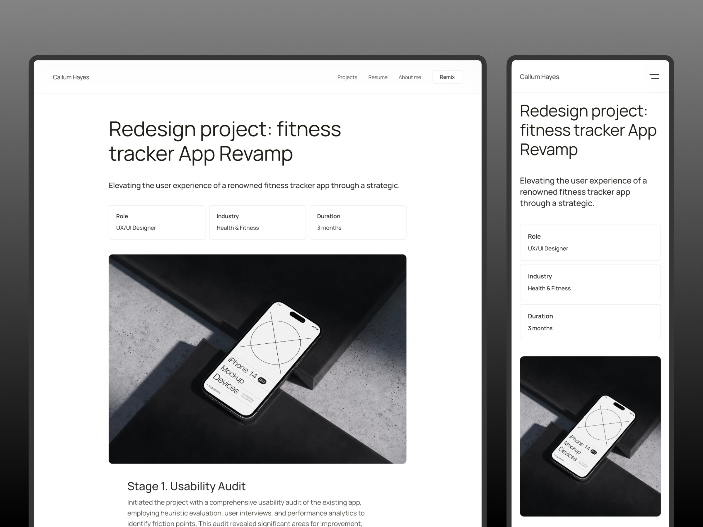 作品集网站设计灵感，作品集 Framer 网站模板详情图 3