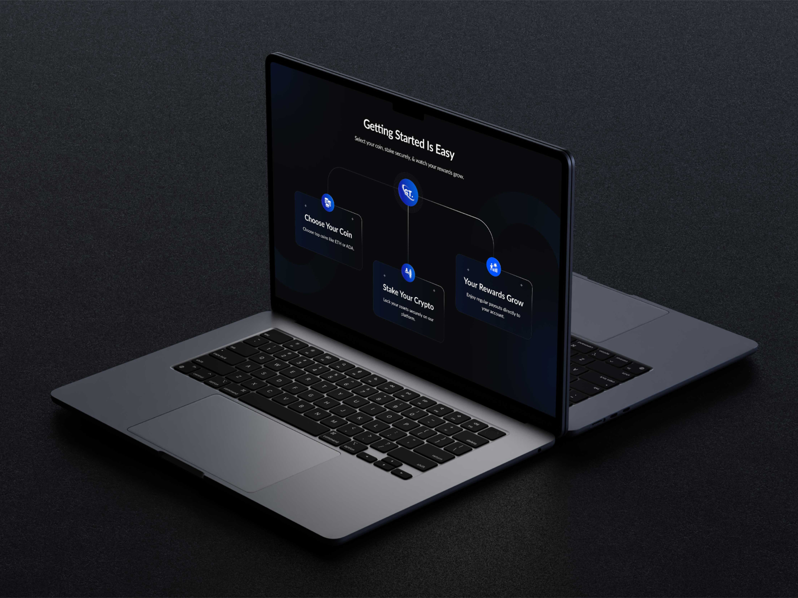 高级暗黑极简 Web3 项目官网设计灵感，Web3、SaaS Framer 网站模板详情图 4