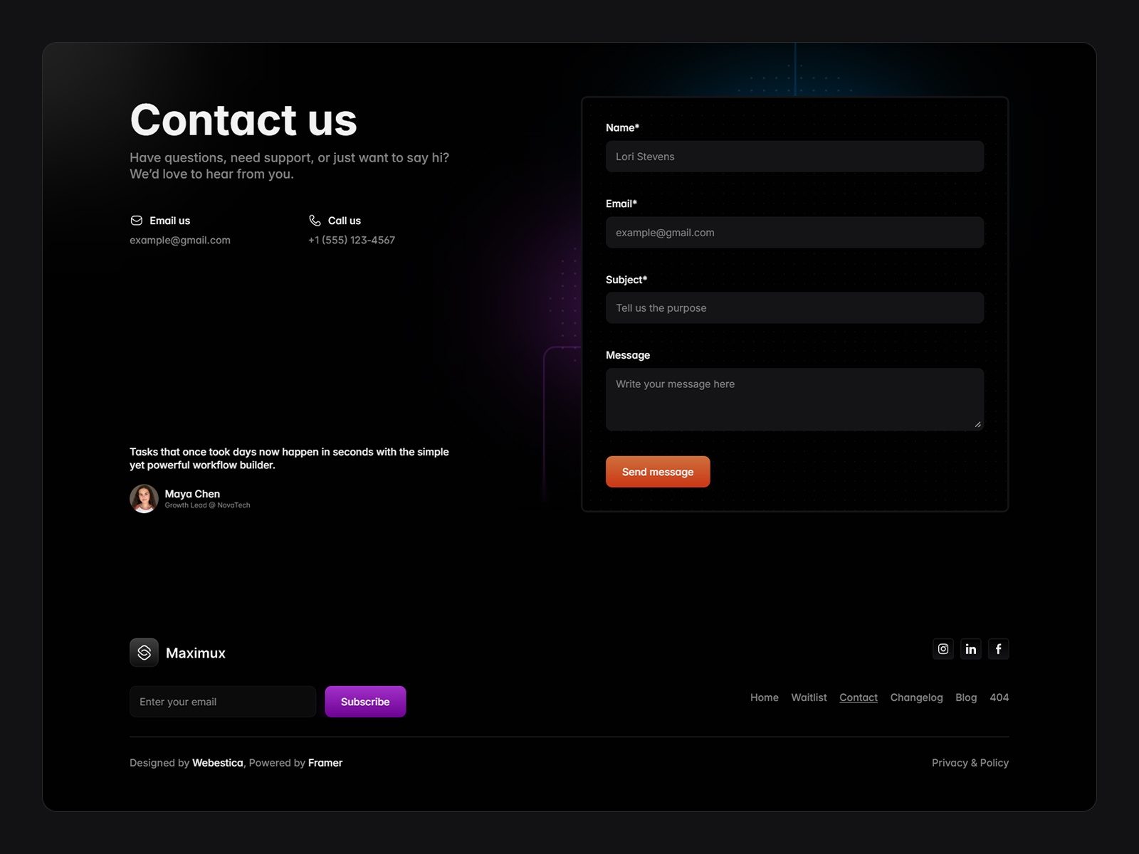 现代动效 AI 产品官网设计灵感，人工智能、教育培训 Framer 网站模板详情图 4