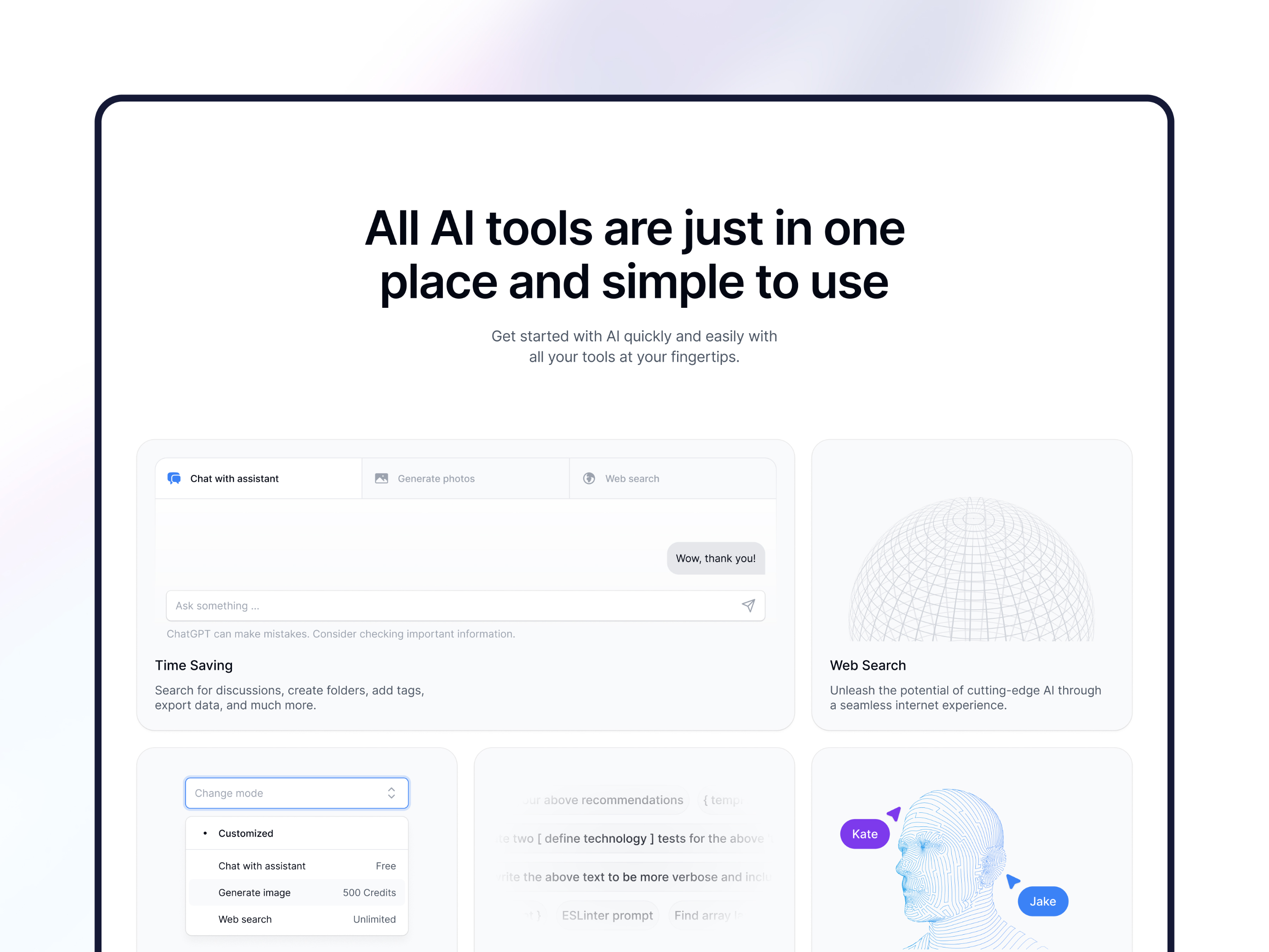 现代专业 AI 产品官网设计灵感，Web3、人工智能 Framer 网站模板详情图 4