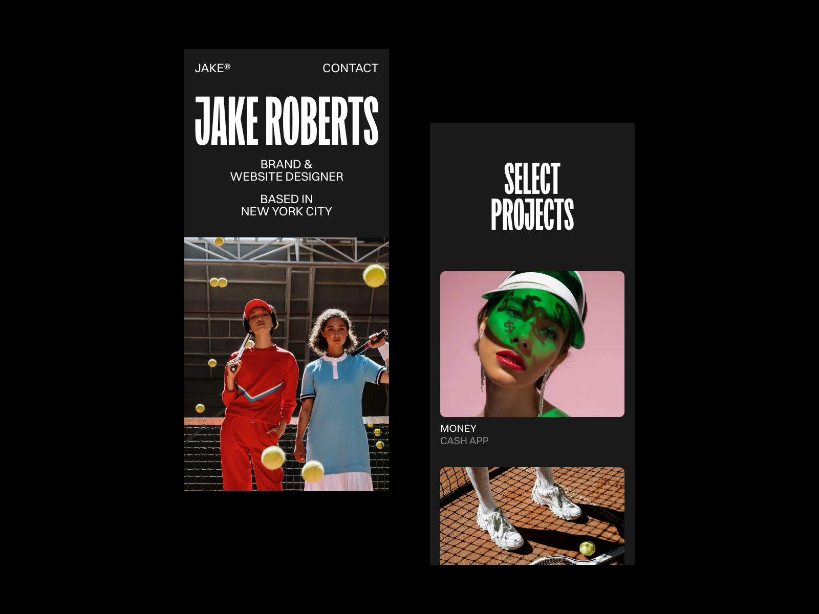 极简作品集网站设计灵感，作品集、落地页 Framer 网站模板详情图 2