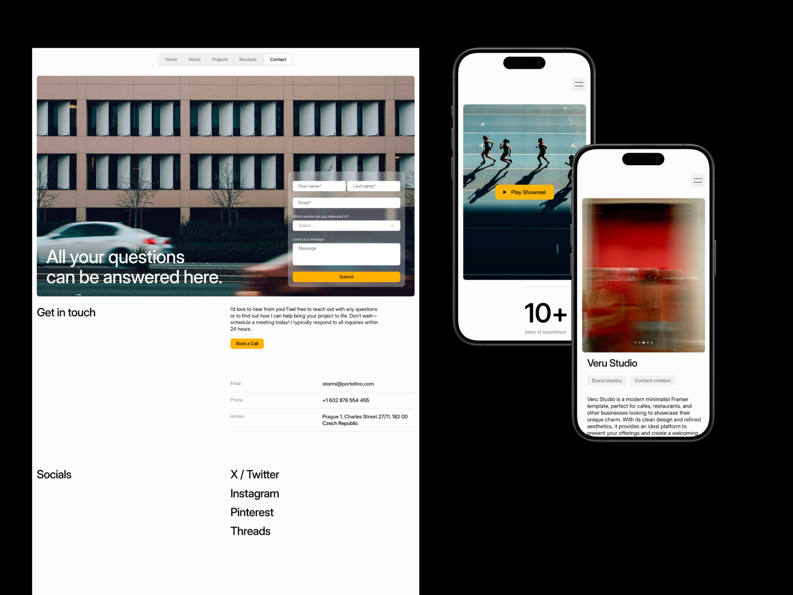 现代专业创意机构官网设计灵感，SaaS、设计工作室 Framer 网站模板详情图 4