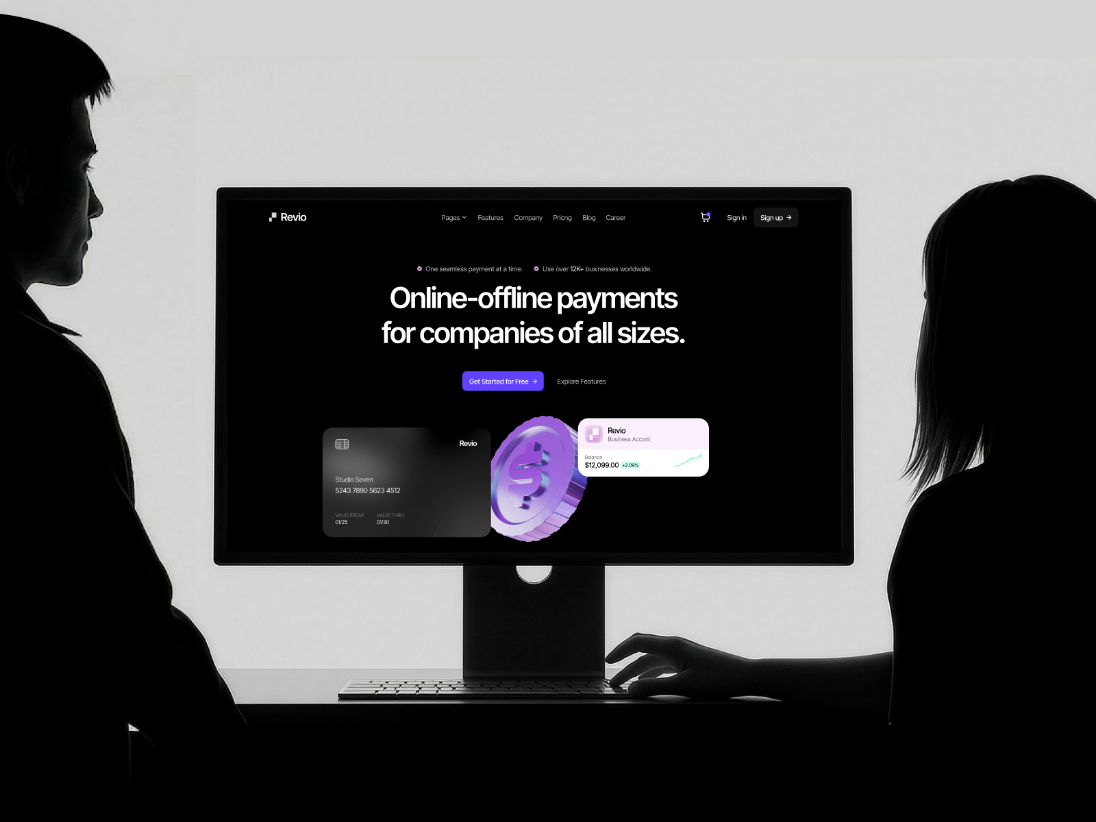 极简专业金融科技网站设计灵感，金融科技、SaaS Framer 网站模板详情图 1