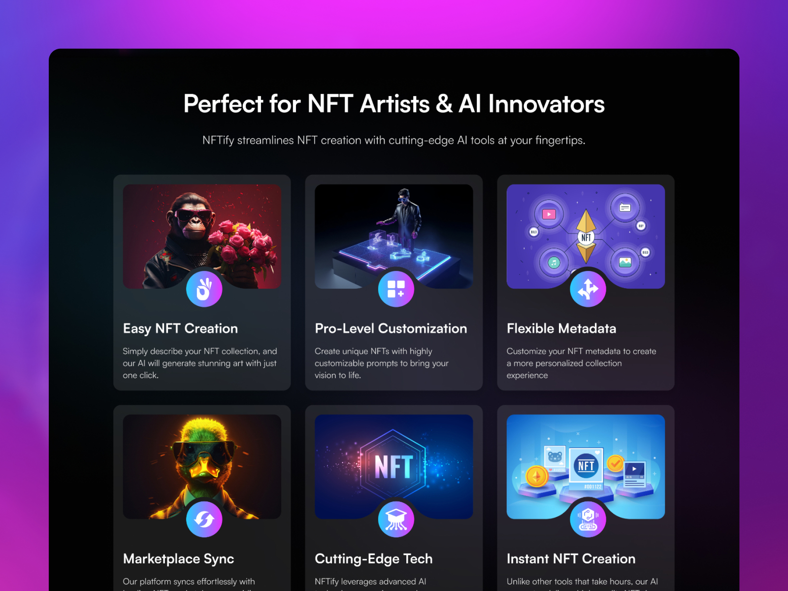 动效渐变 AI 产品官网设计灵感，Web3、人工智能 Framer 网站模板详情图 4