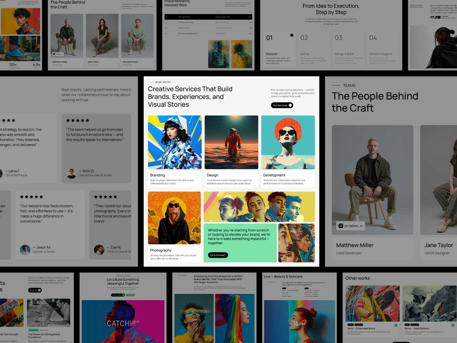 现代专业网站设计灵感，设计工作室、作品集 Framer 网站模板详情图 4