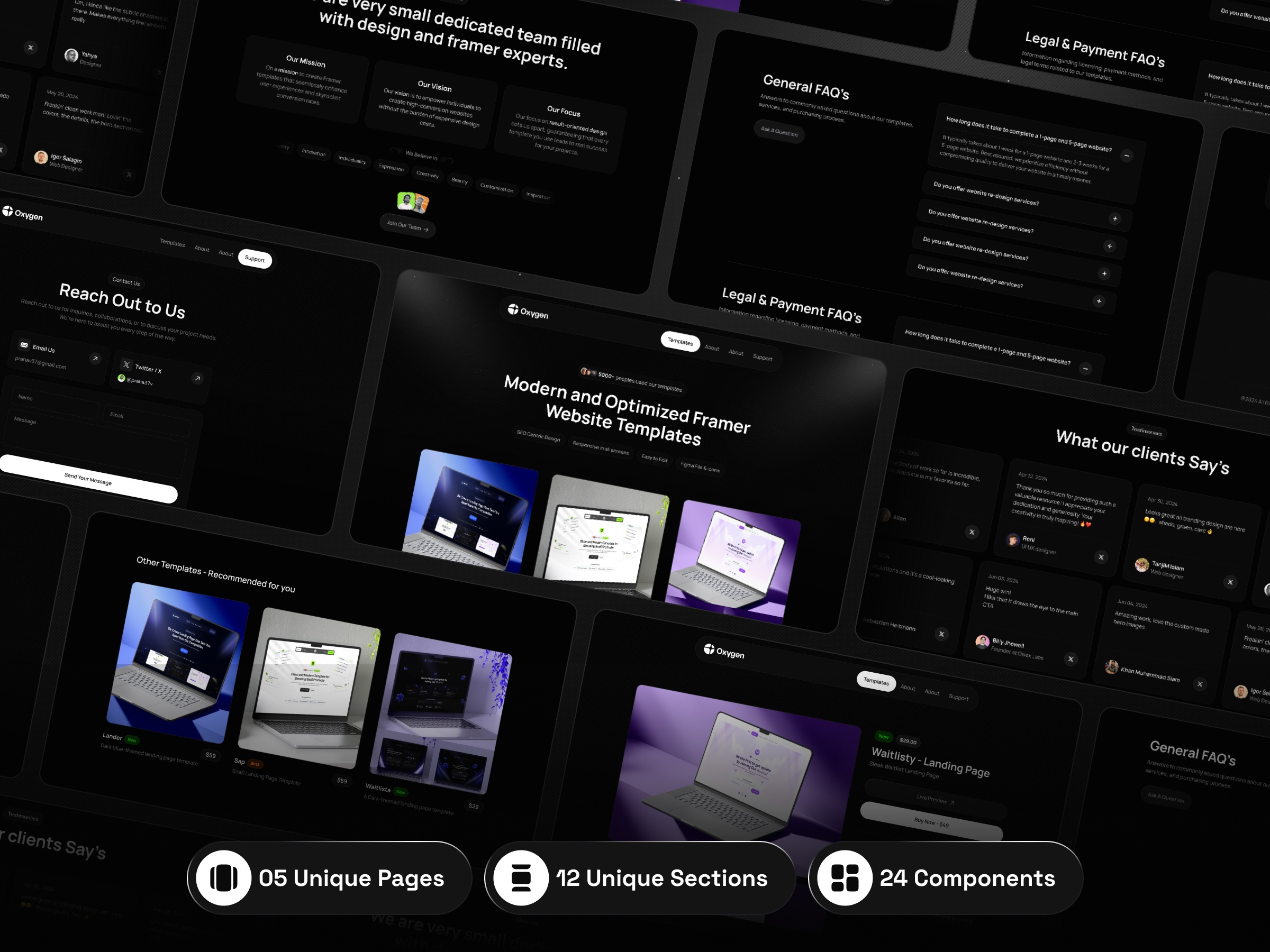 电商网站设计灵感，电商、作品集 Framer 网站模板详情图 4