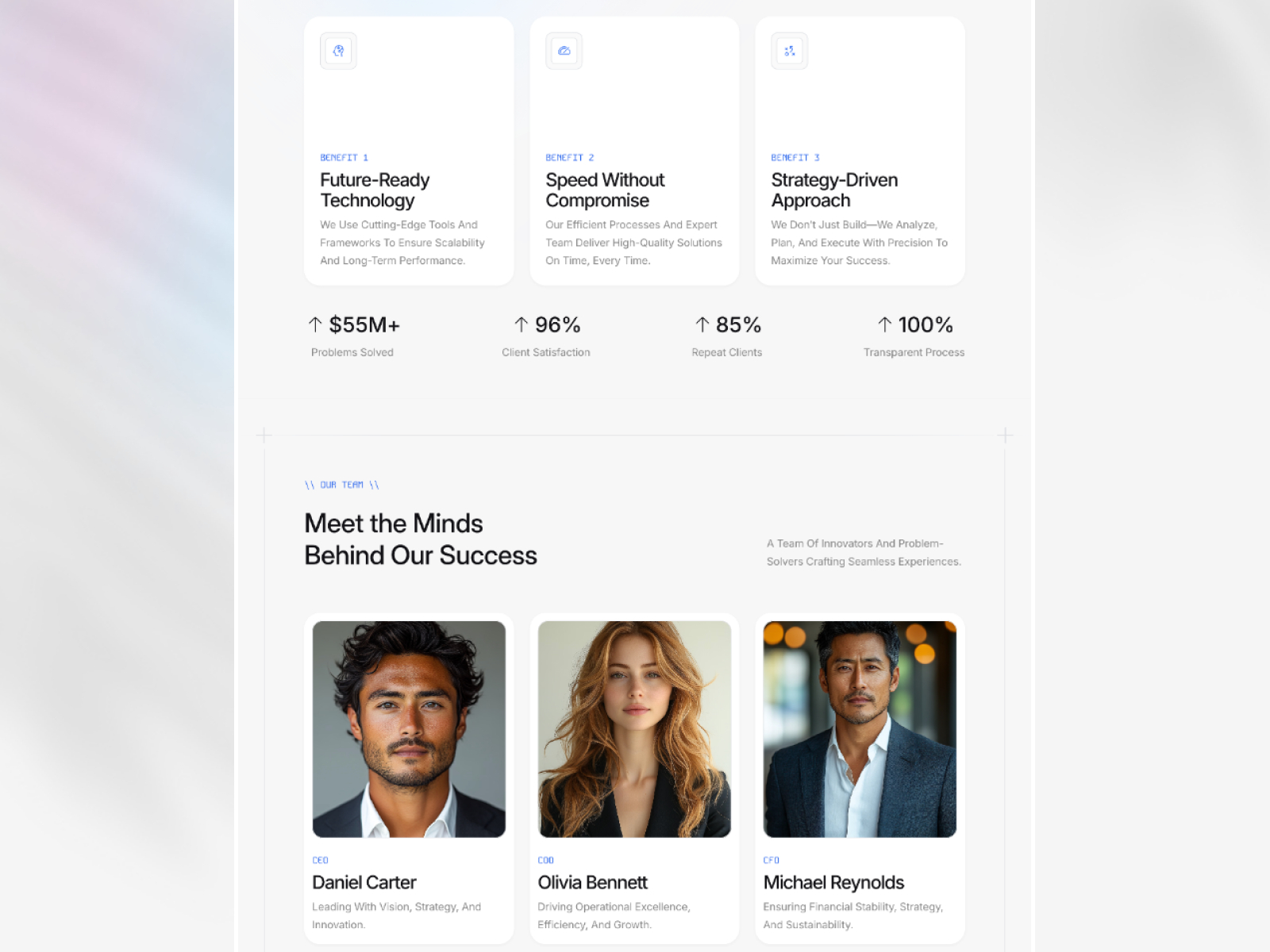 现代专业企业服务官网设计灵感，SaaS、设计工作室 Framer 网站模板详情图 4