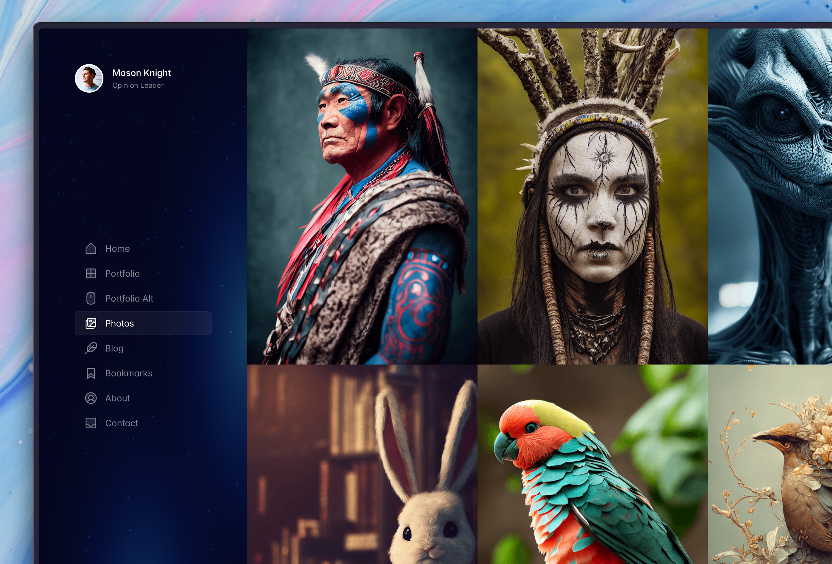 作品集网站设计灵感，博客内容、作品集 Framer 网站模板详情图 4