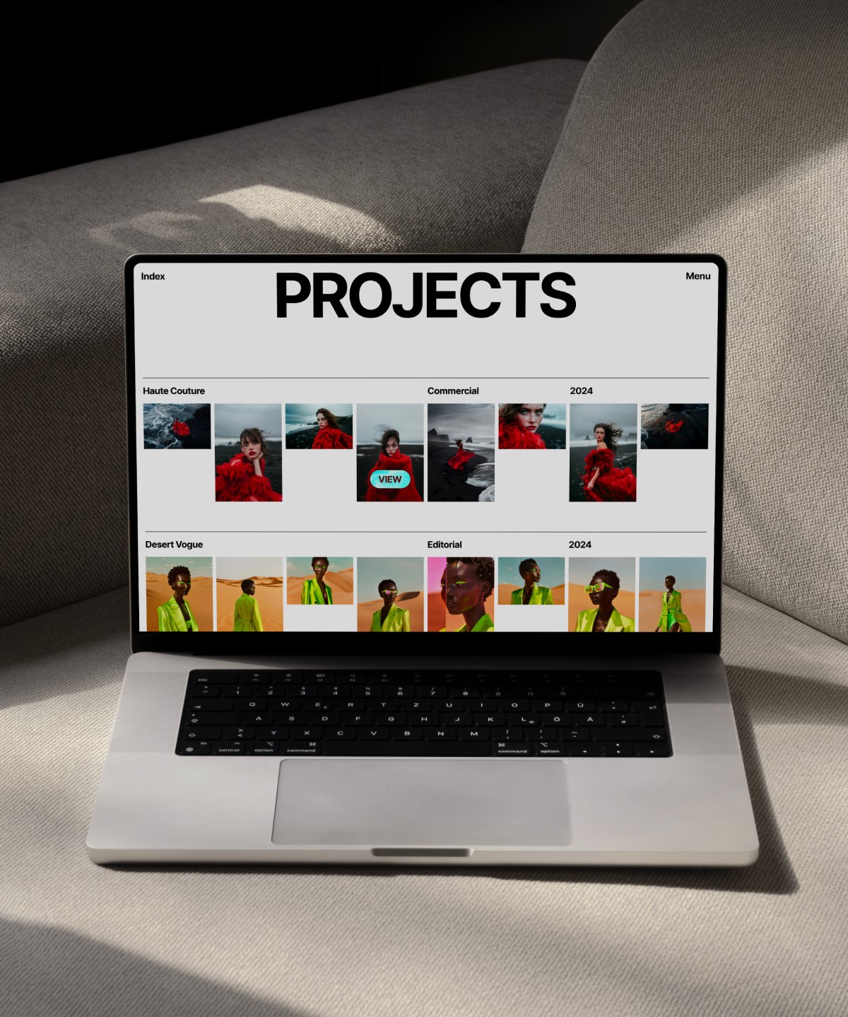 极简排版感 AI 产品官网设计灵感，人工智能、作品集 Framer 网站模板详情图 1