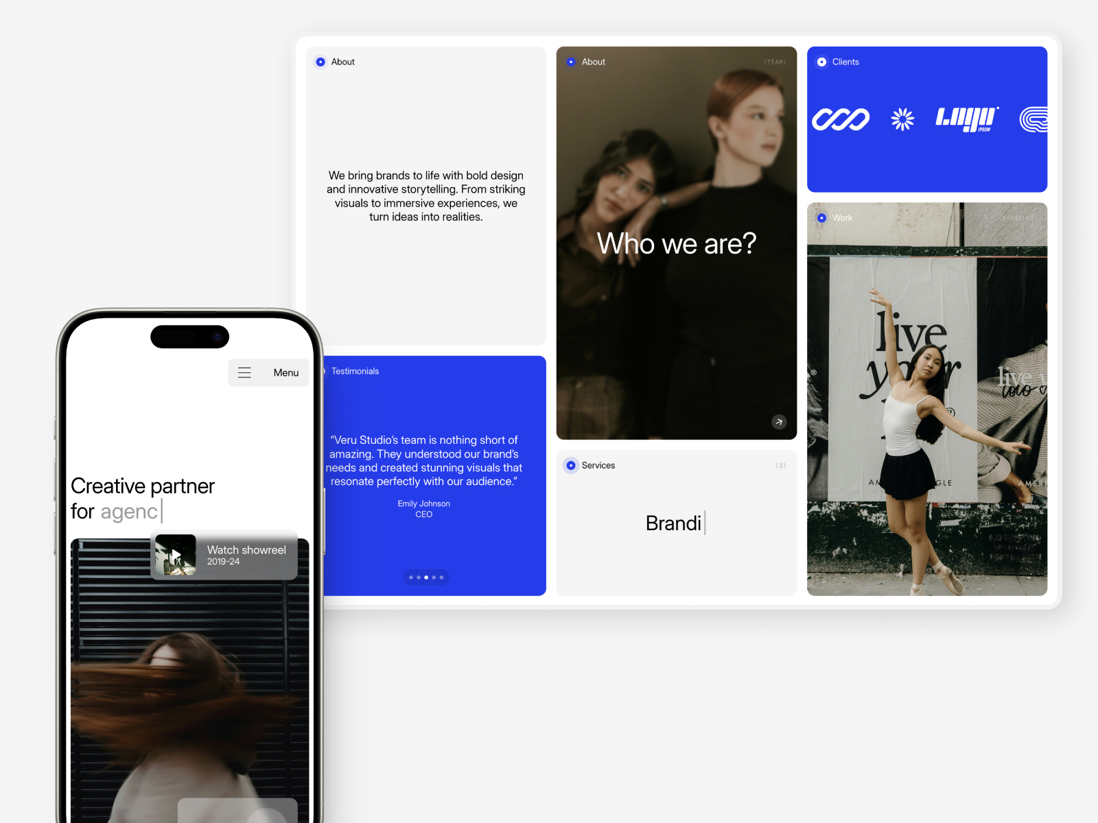 极简现代创意机构官网设计灵感，SaaS、设计工作室 Framer 网站模板详情图 4
