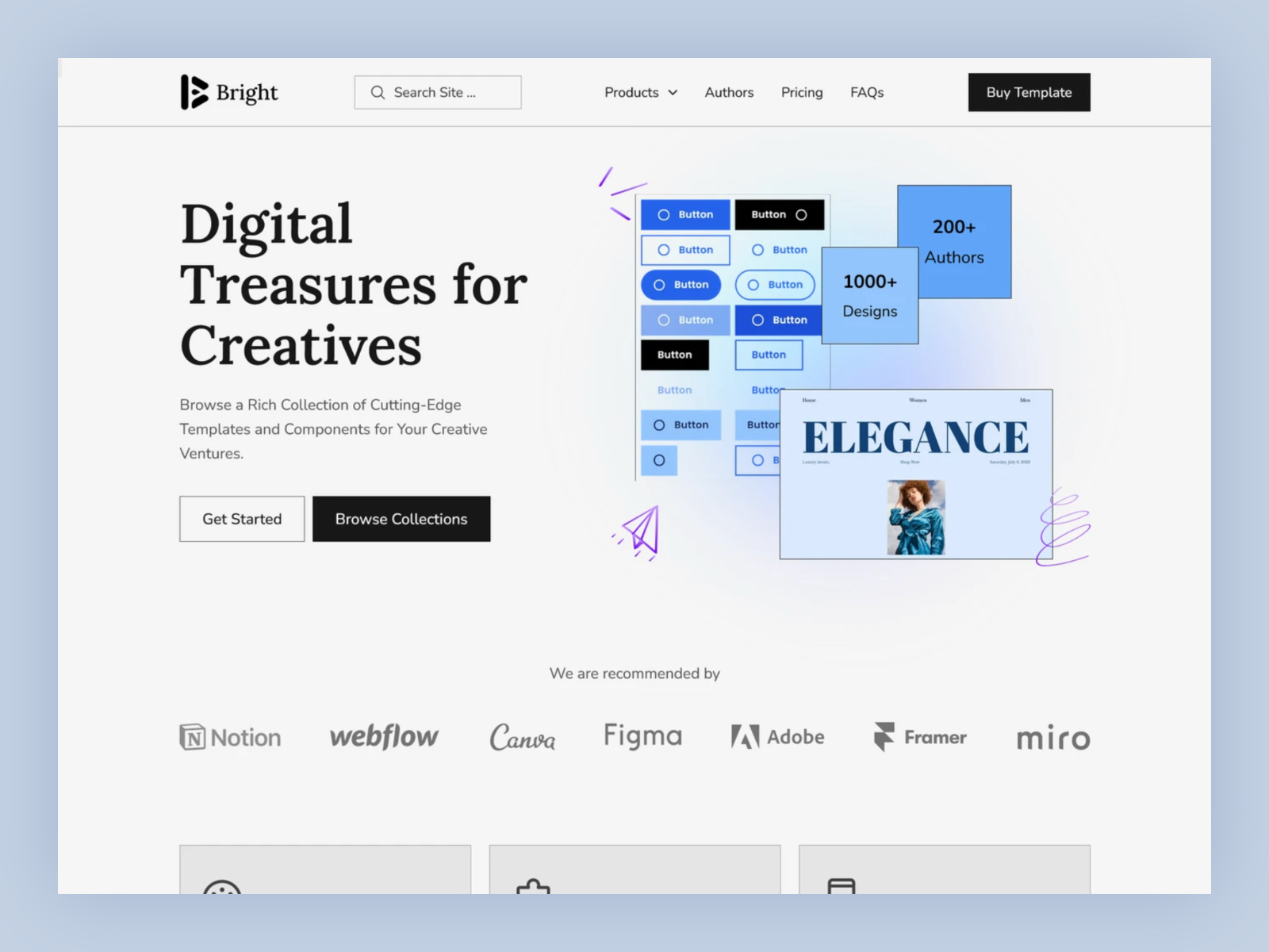 电商网站设计灵感，电商、企业官网 Framer 网站模板详情图 1