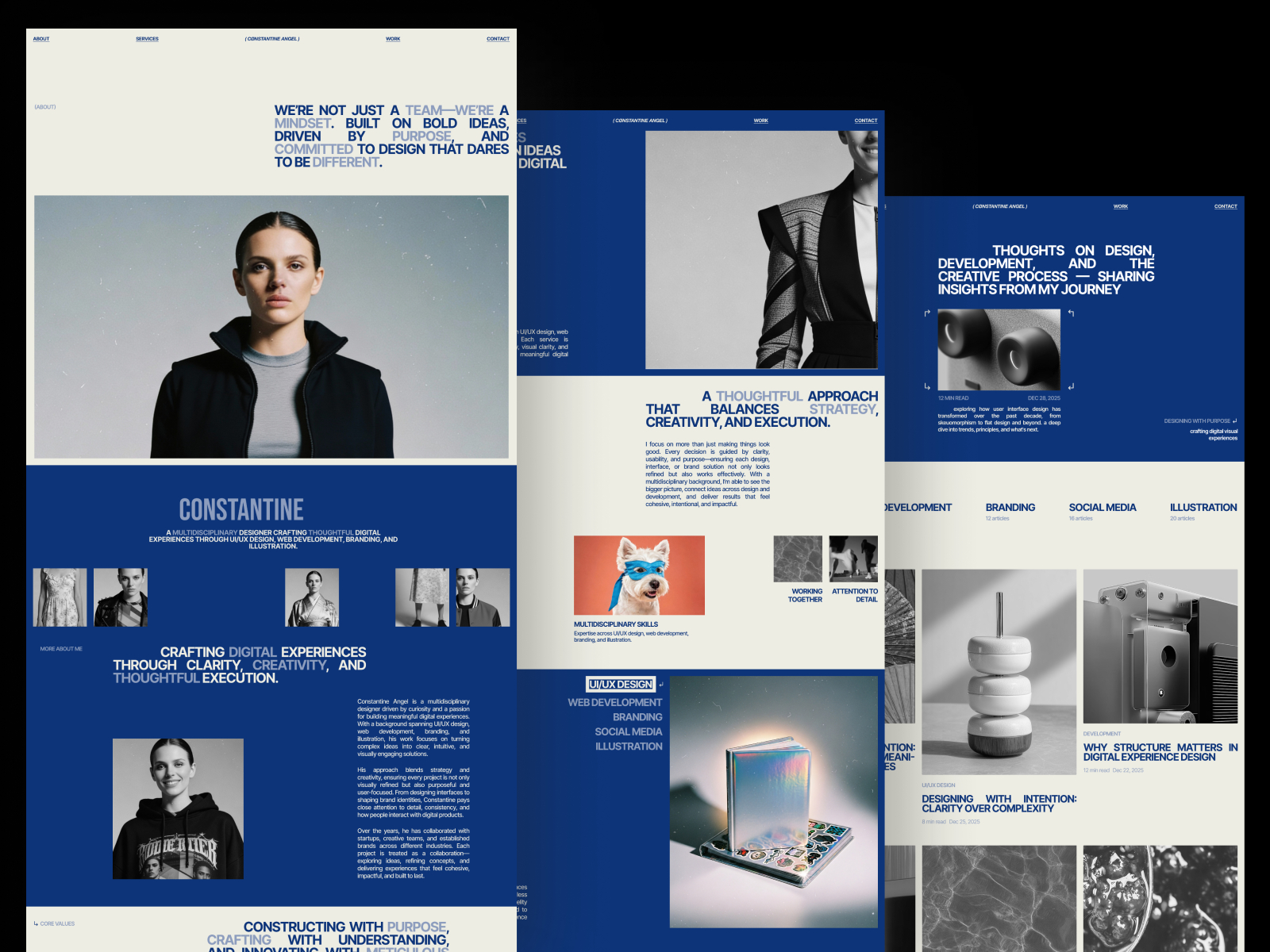 极简专业创意机构官网设计灵感，设计工作室、作品集 Framer 网站模板详情图 4