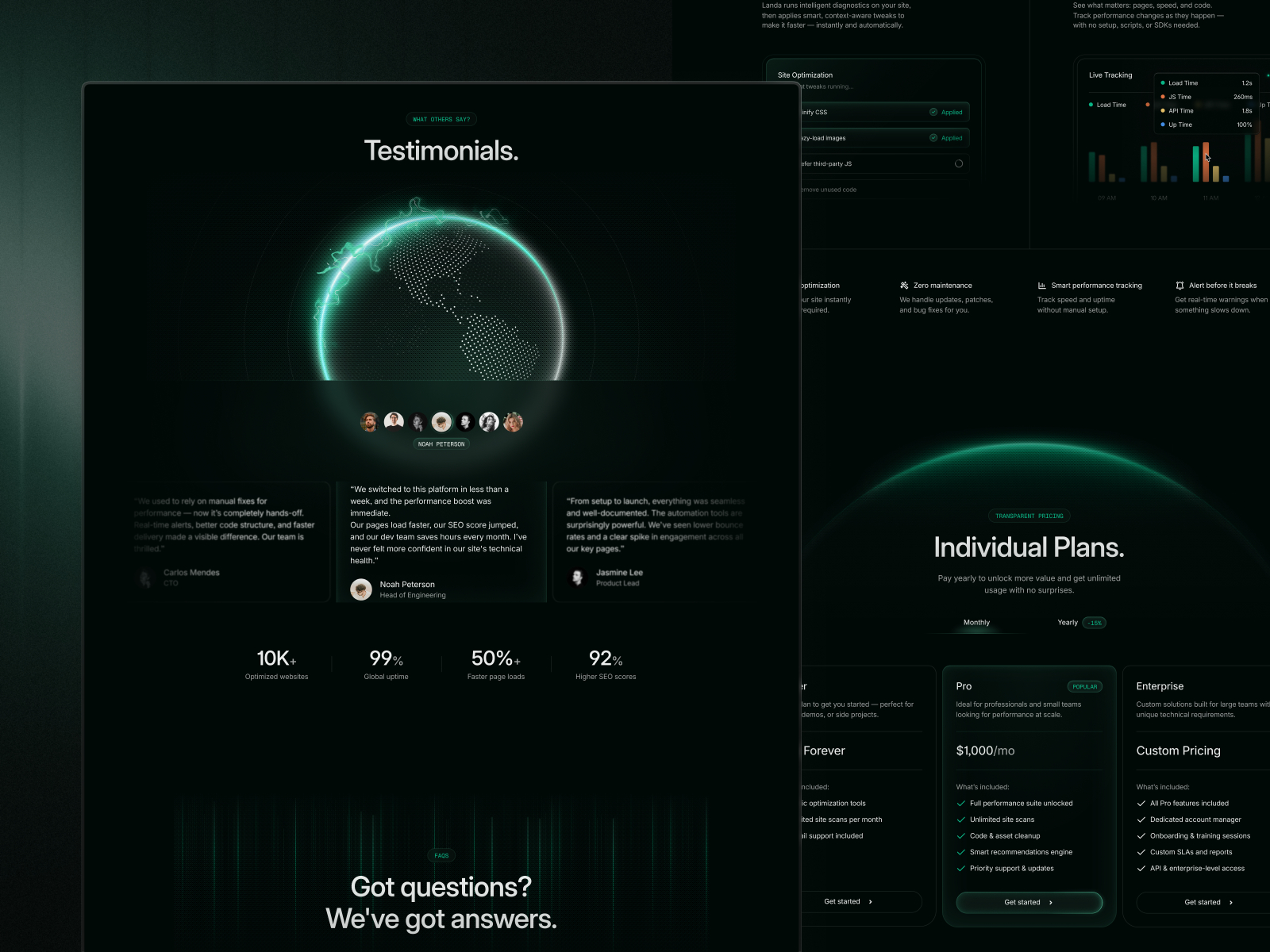 极简动效 Web3 项目官网设计灵感，Web3、人工智能 Framer 网站模板详情图 4