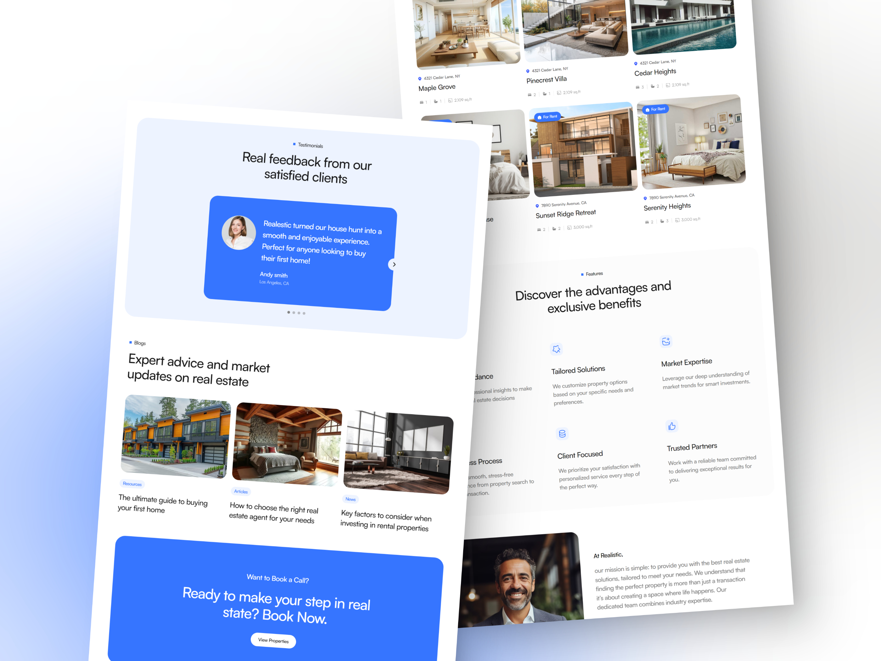 现代房地产网站设计灵感，房地产、企业官网 Framer 网站模板详情图 2