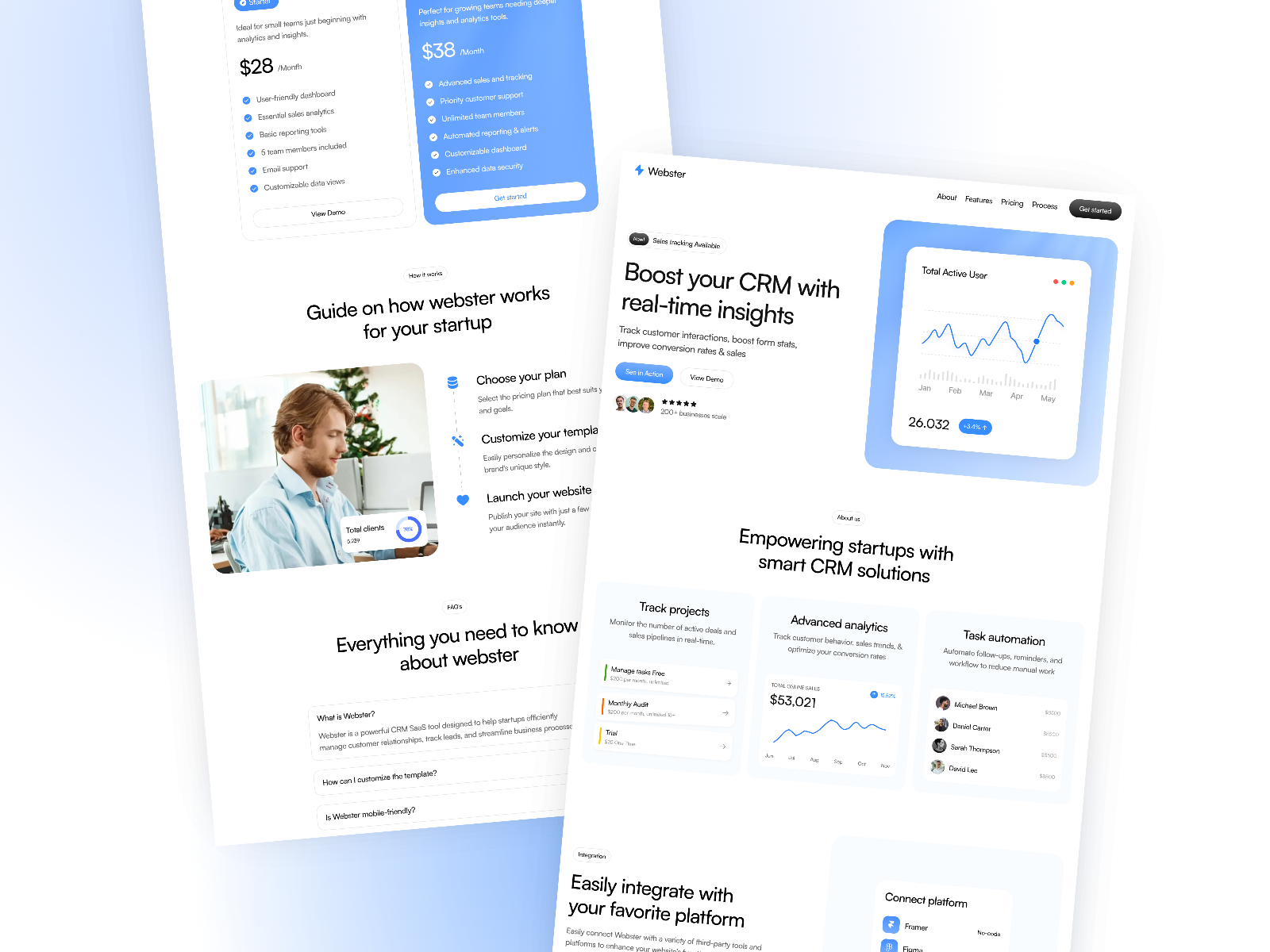 SaaS 产品官网设计灵感，SaaS、企业官网 Framer 网站模板详情图 3