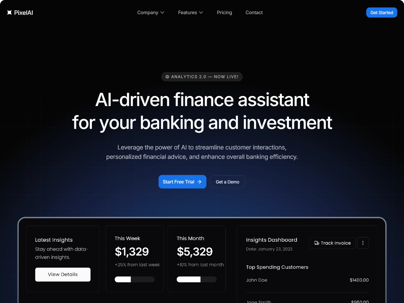 高级暗黑现代 AI 产品官网设计灵感，人工智能、SaaS Framer 网站模板详情图 1