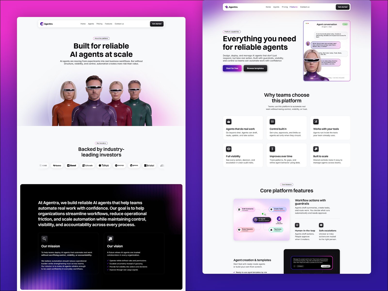 现代专业 AI 产品官网设计灵感，人工智能、SaaS Framer 网站模板详情图 3