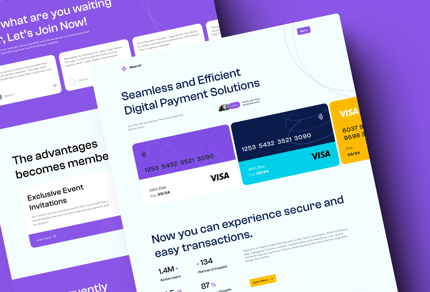 现代专业 SaaS 产品官网设计灵感，SaaS Framer 网站模板详情图 1