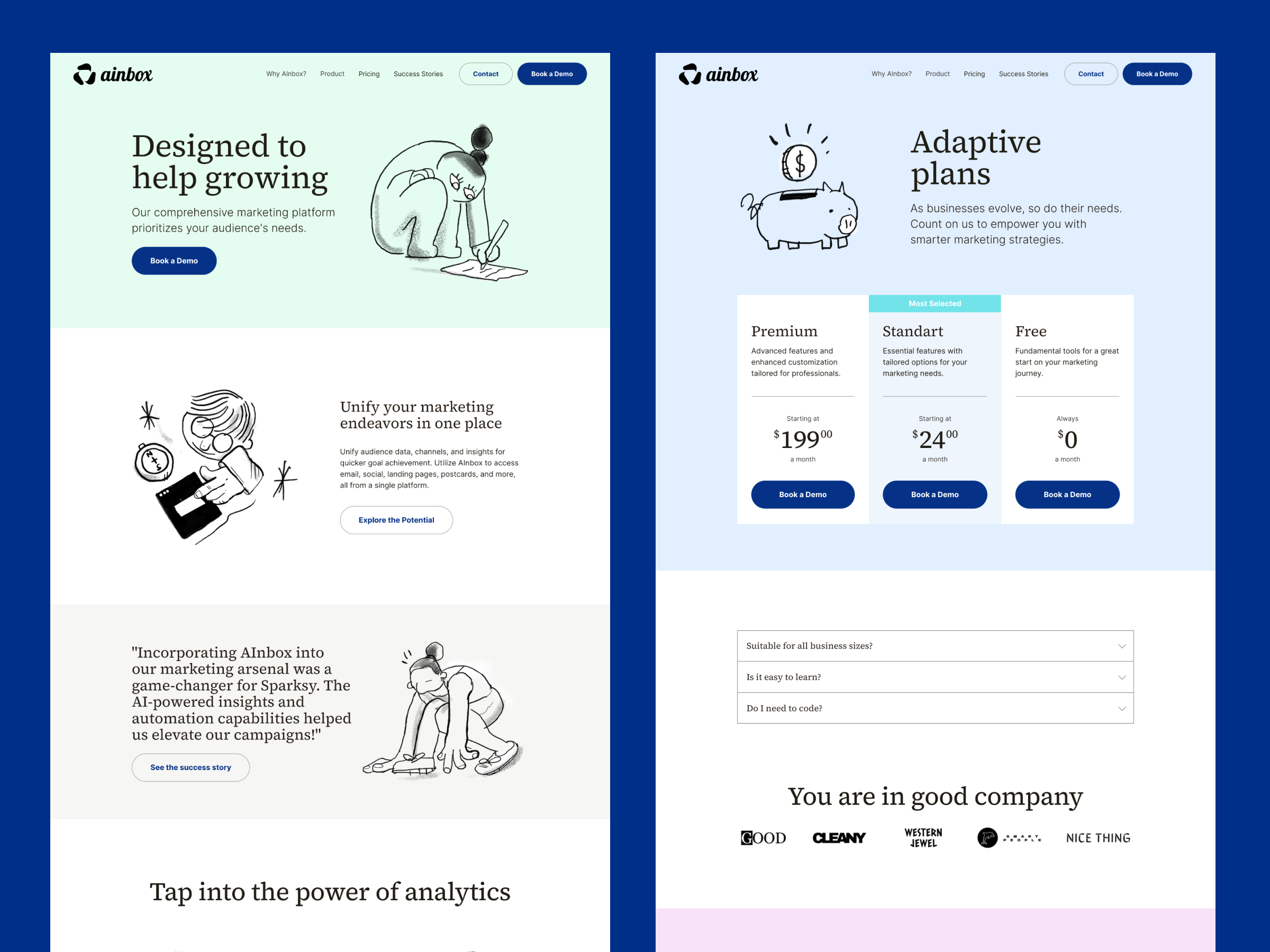 AI 产品官网设计灵感，人工智能、SaaS Framer 网站模板详情图 2