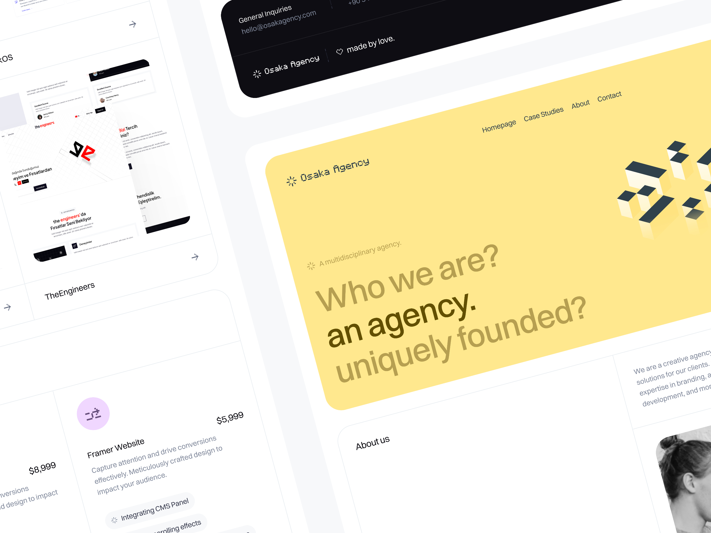 创意机构官网设计灵感，SaaS、设计工作室 Framer 网站模板详情图 4