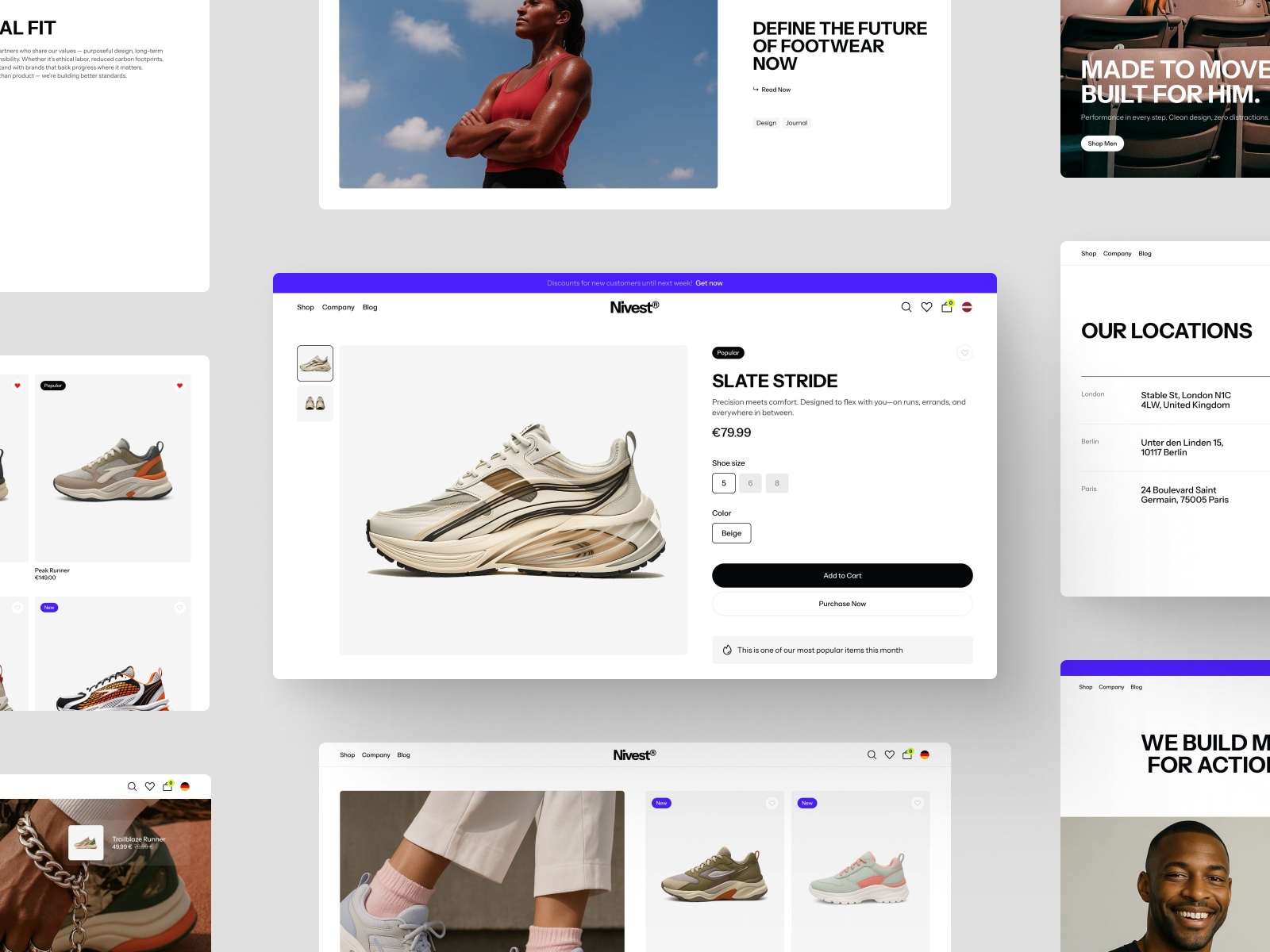 现代专业电商网站设计灵感，电商、美容时尚 Framer 网站模板详情图 2