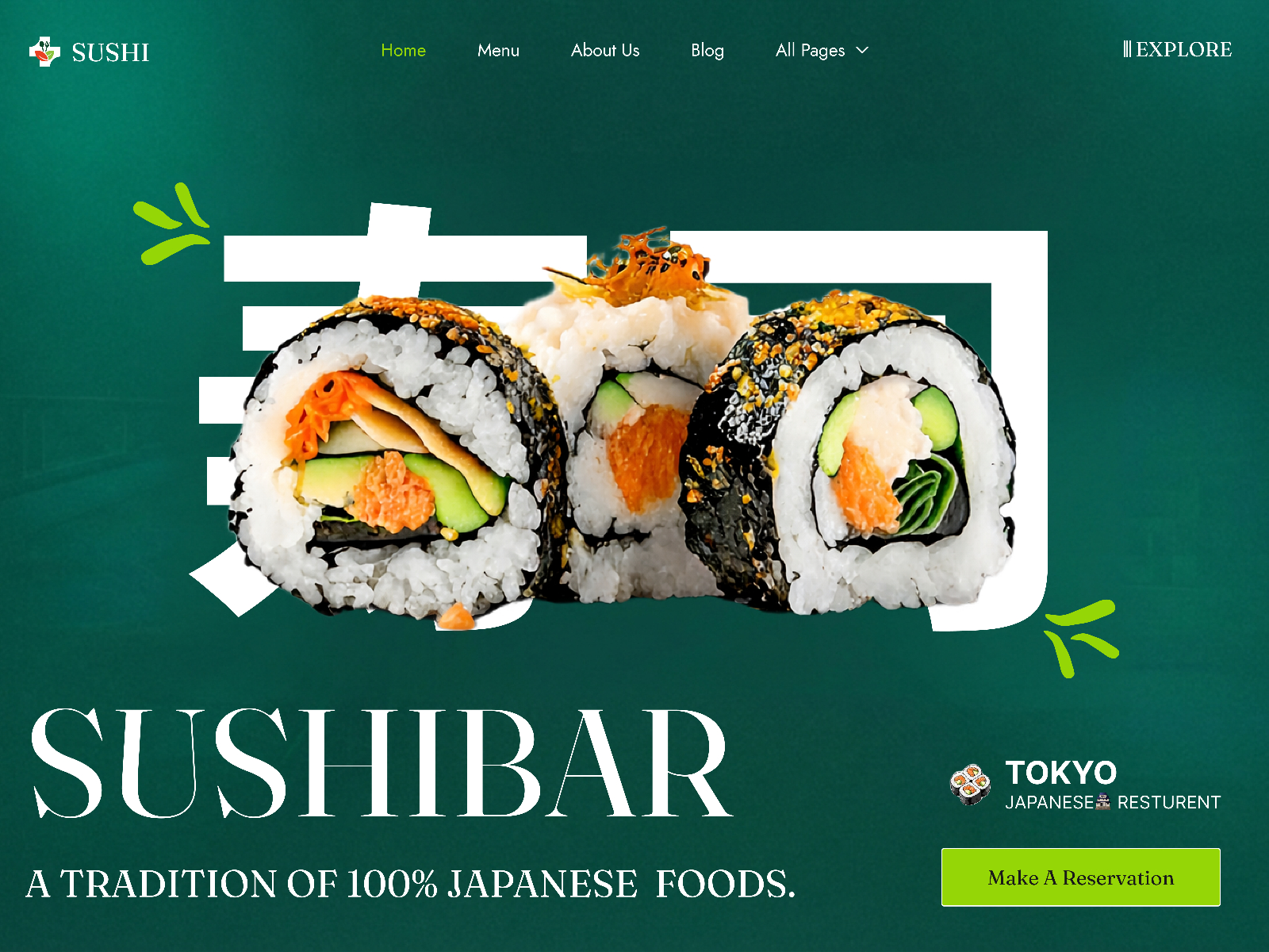 极简现代餐饮品牌网站设计灵感，餐饮美食 Framer 网站模板详情图 1