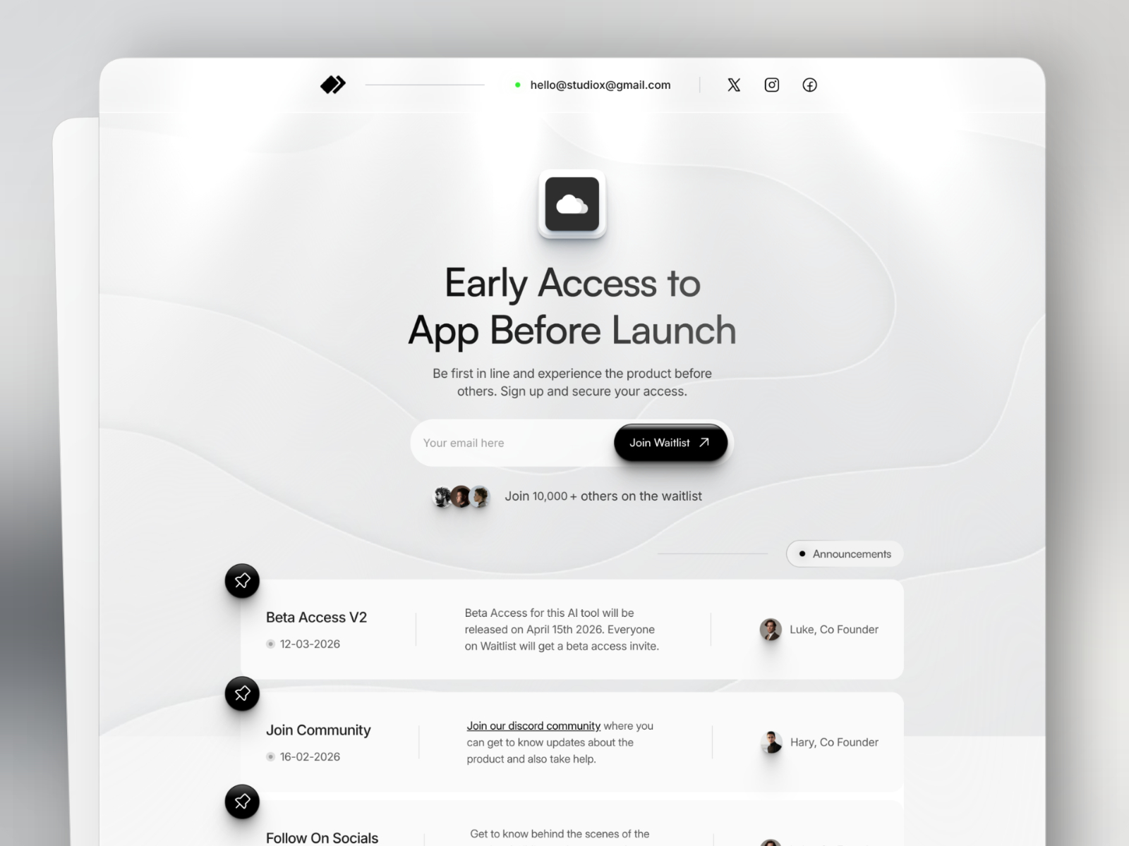 现代动效落地页设计案例，SaaS、落地页 Framer 网站模板详情图 1
