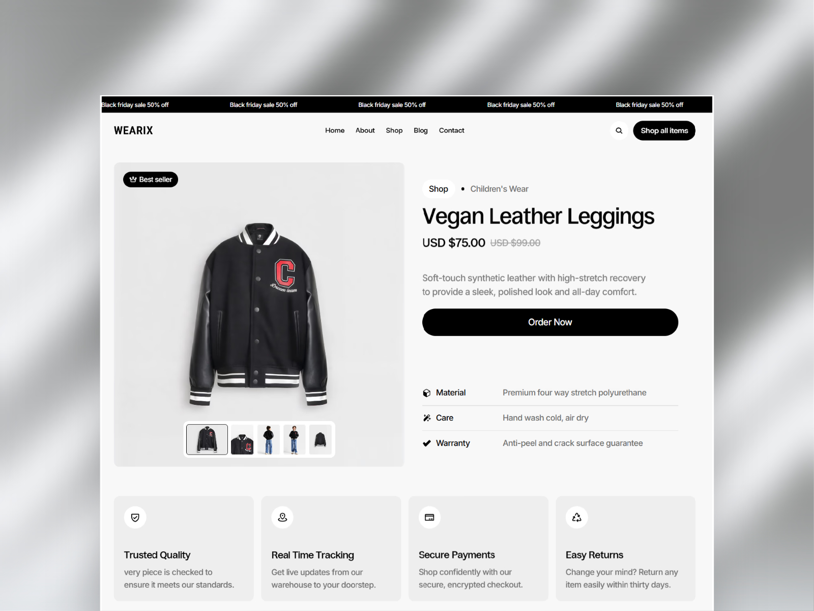 极简专业电商网站设计灵感，电商、美容时尚 Framer 网站模板详情图 4
