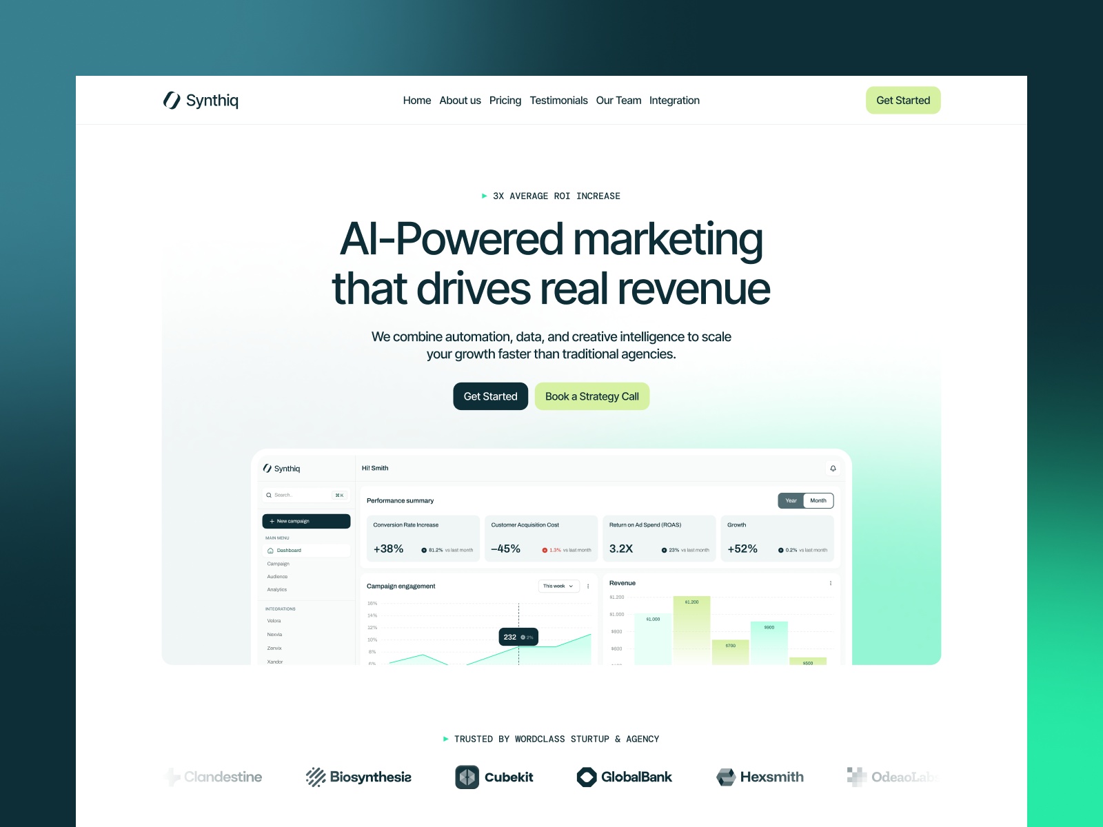 现代专业 AI 产品官网设计灵感，人工智能、SaaS Framer 网站模板详情图 1