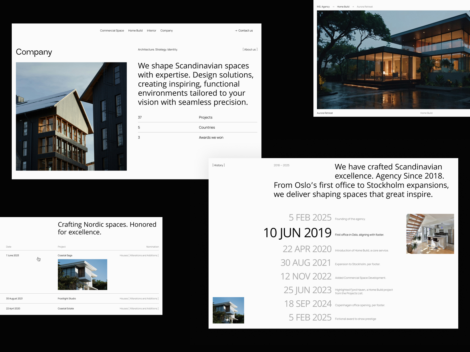 极简动效房地产网站设计灵感，房地产、建筑空间 Framer 网站模板详情图 2