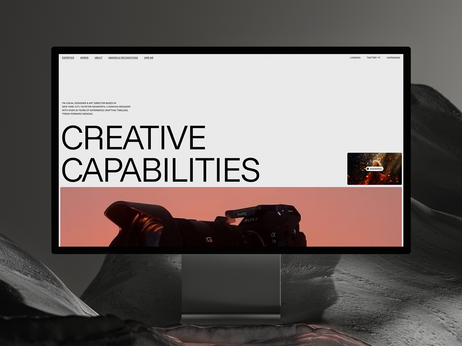 极简作品集网站设计灵感，作品集、落地页 Framer 网站模板详情图 4