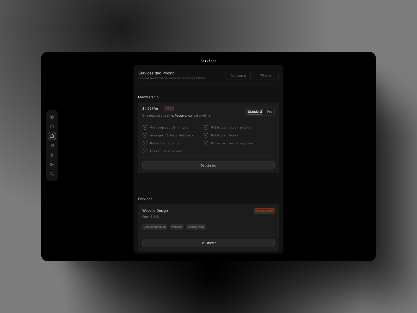 电商网站设计灵感，电商、作品集 Framer 网站模板详情图 3