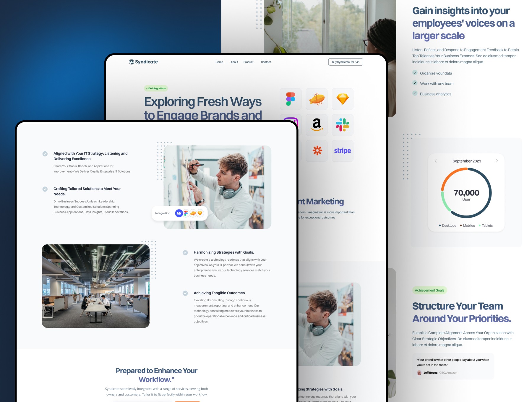 创意机构官网设计灵感，SaaS、设计工作室 Framer 网站模板详情图 2