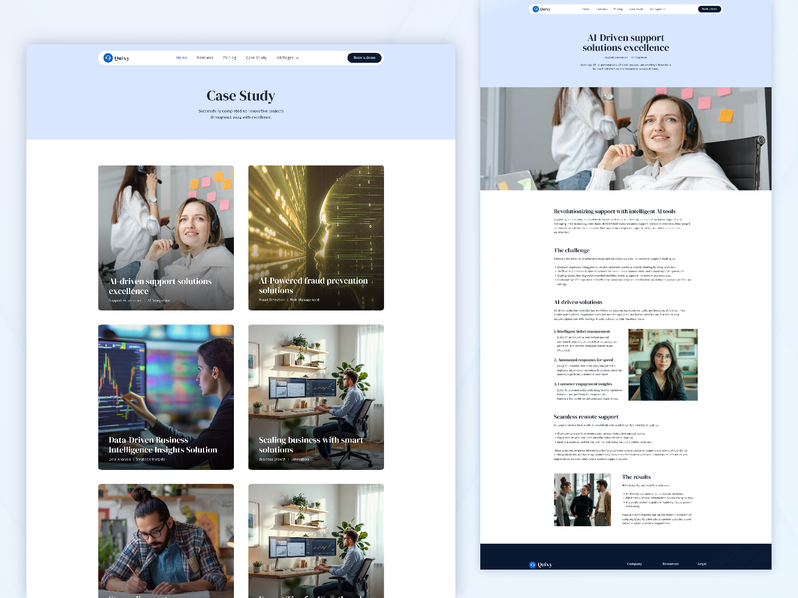 现代专业 AI 产品官网设计灵感，人工智能、SaaS Framer 网站模板详情图 3