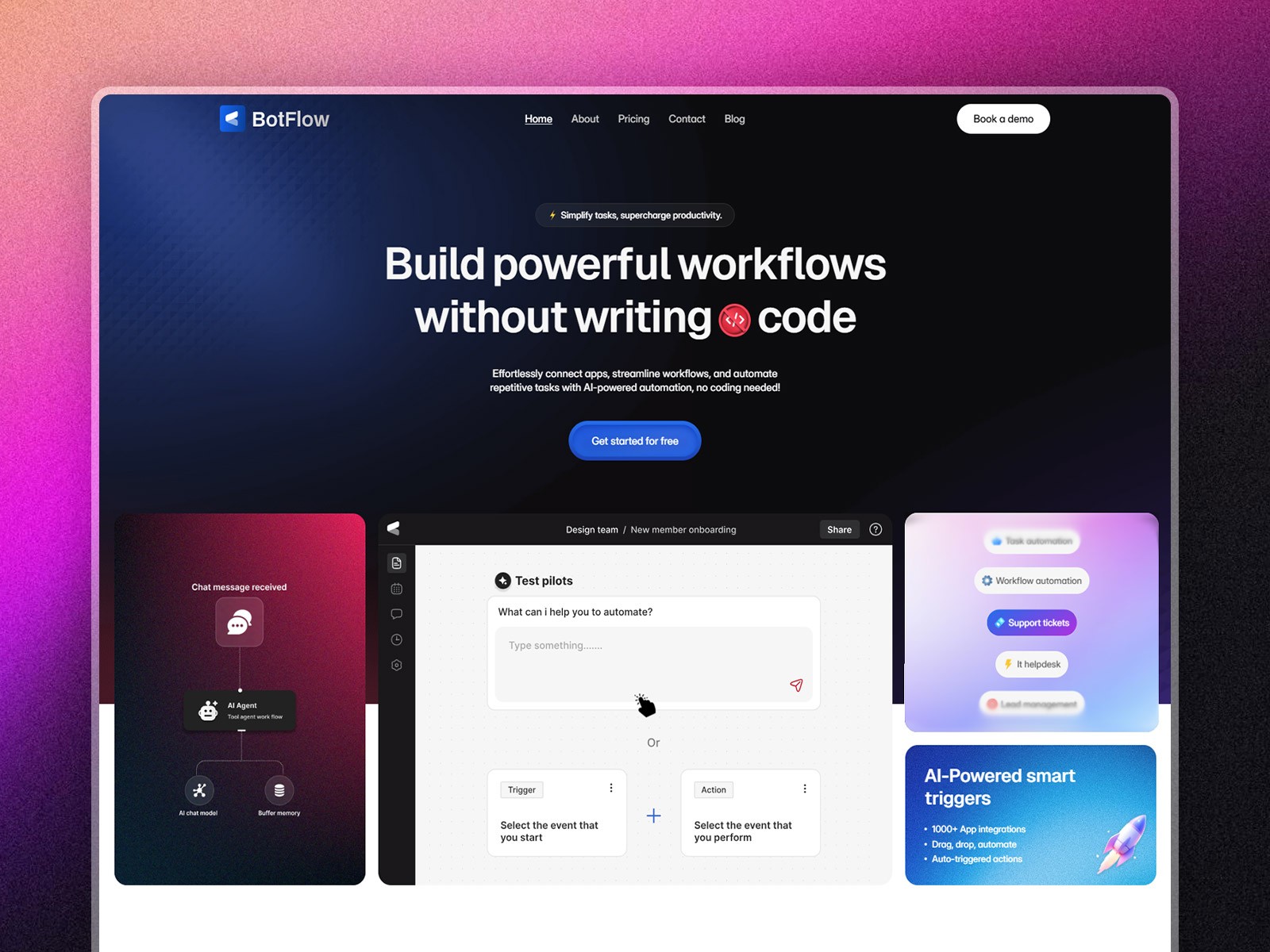 现代专业 AI 产品官网设计灵感，人工智能、教育培训 Framer 网站模板详情图 1