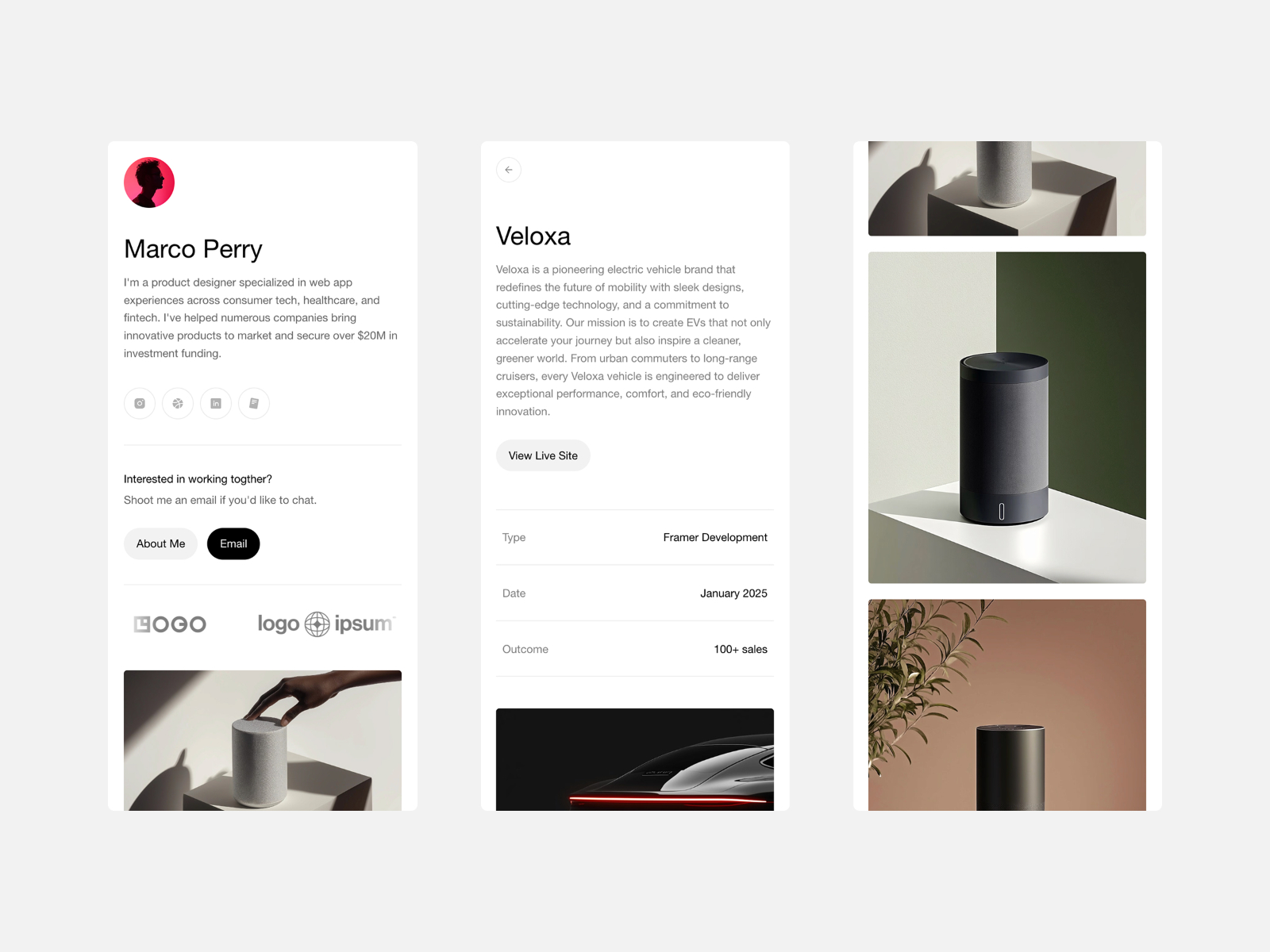 创意机构官网设计灵感，SaaS、设计工作室 Framer 网站模板详情图 4