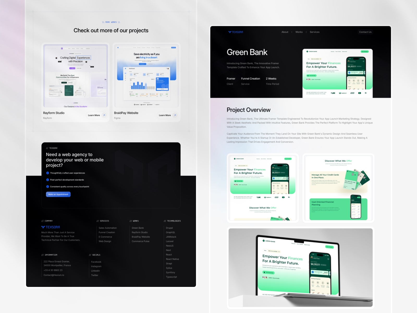 现代专业企业服务官网设计灵感，SaaS、设计工作室 Framer 网站模板详情图 3