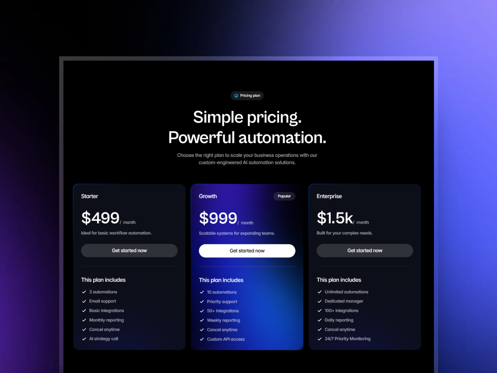 高级暗黑现代 AI 机构落地页设计灵感，Web3、人工智能 Framer 网站模板详情图 4