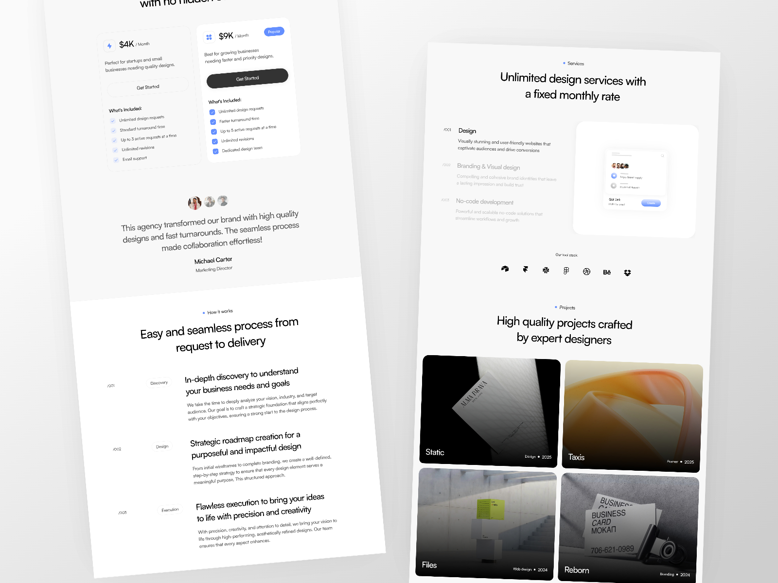 创意机构官网设计灵感，SaaS、设计工作室 Framer 网站模板详情图 3