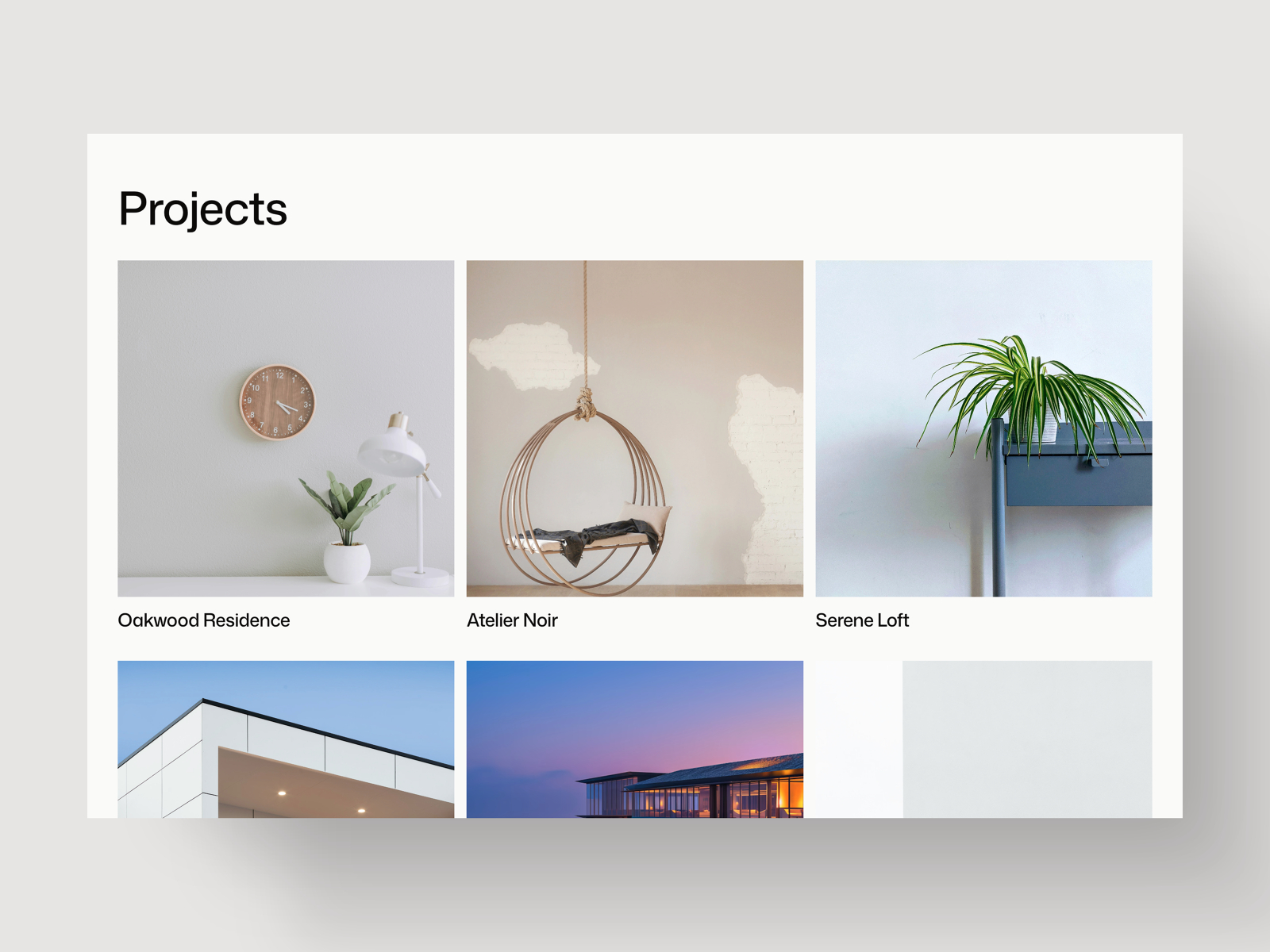 极简作品集网站设计灵感，房地产、建筑空间 Framer 网站模板详情图 4