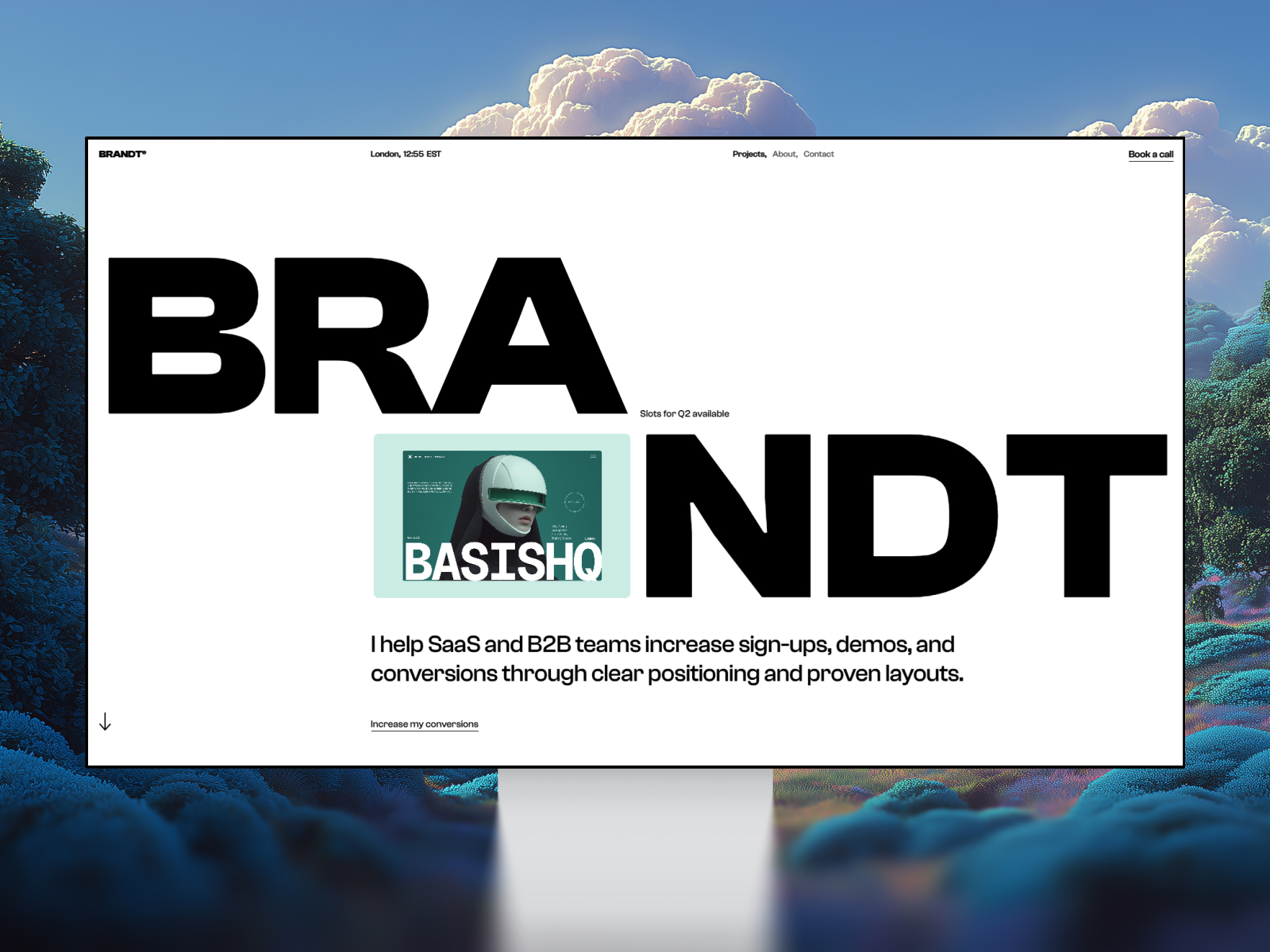 极简现代作品集网站设计灵感，SaaS、设计工作室 Framer 网站模板详情图 1