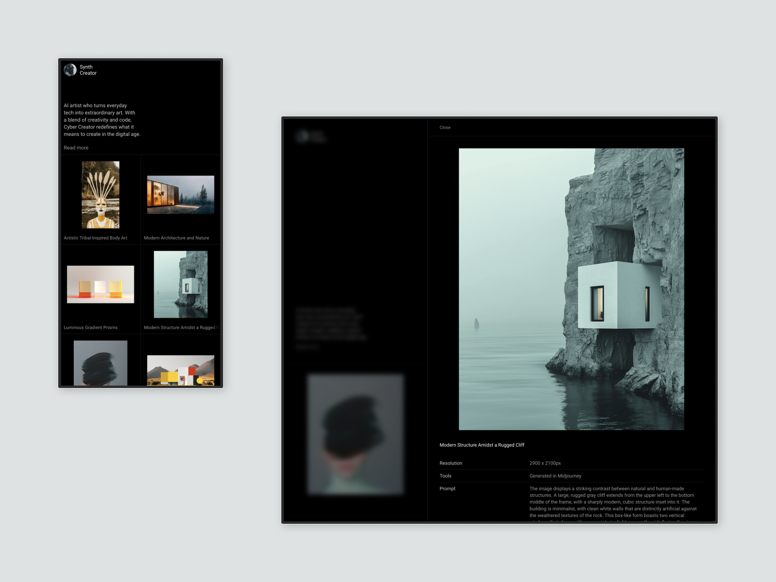 极简作品集网站设计灵感，作品集 Framer 网站模板详情图 3