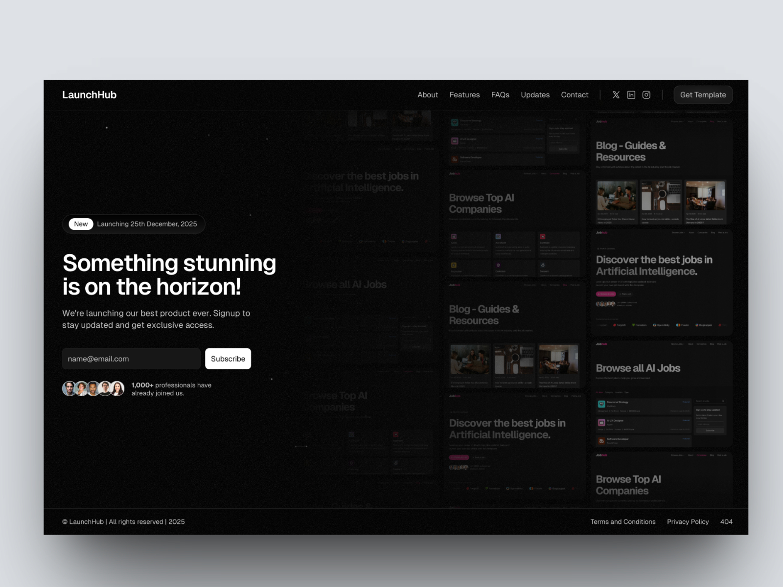 高级暗黑黑白极简落地页设计案例，SaaS、落地页 Framer 网站模板详情图 1