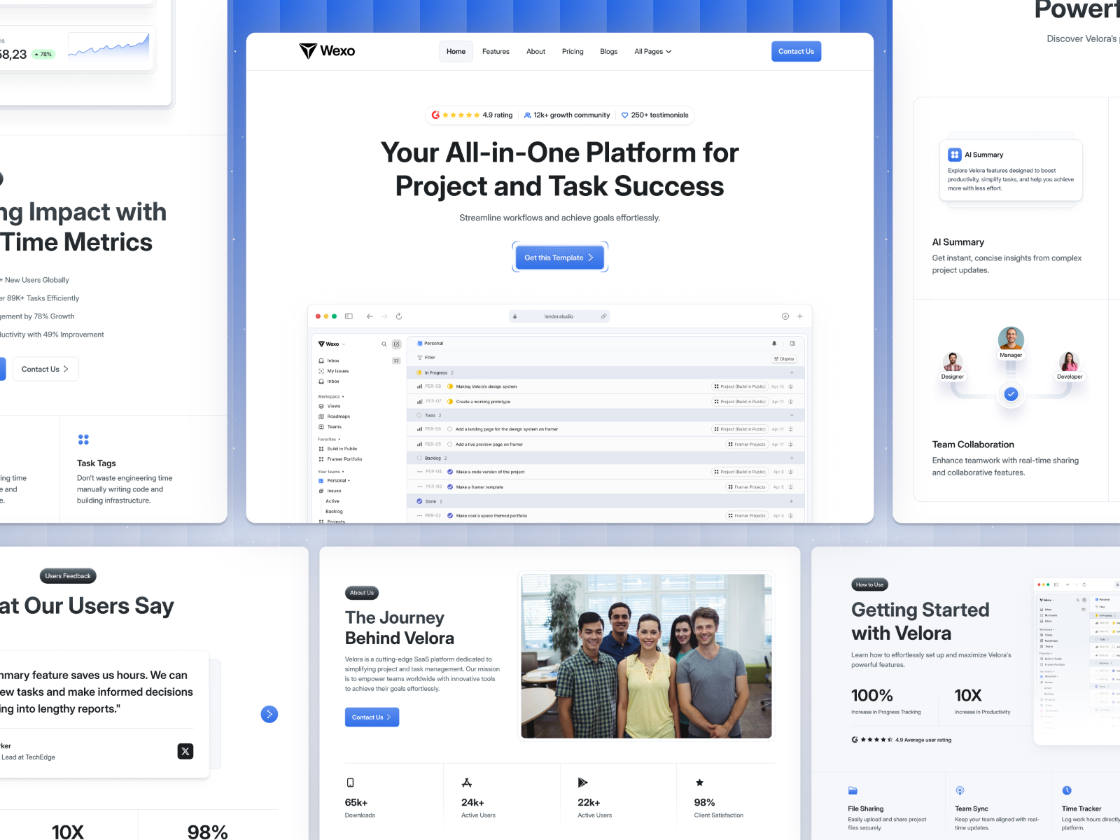 极简 SaaS 产品官网设计灵感，SaaS、落地页 Framer 网站模板详情图 3