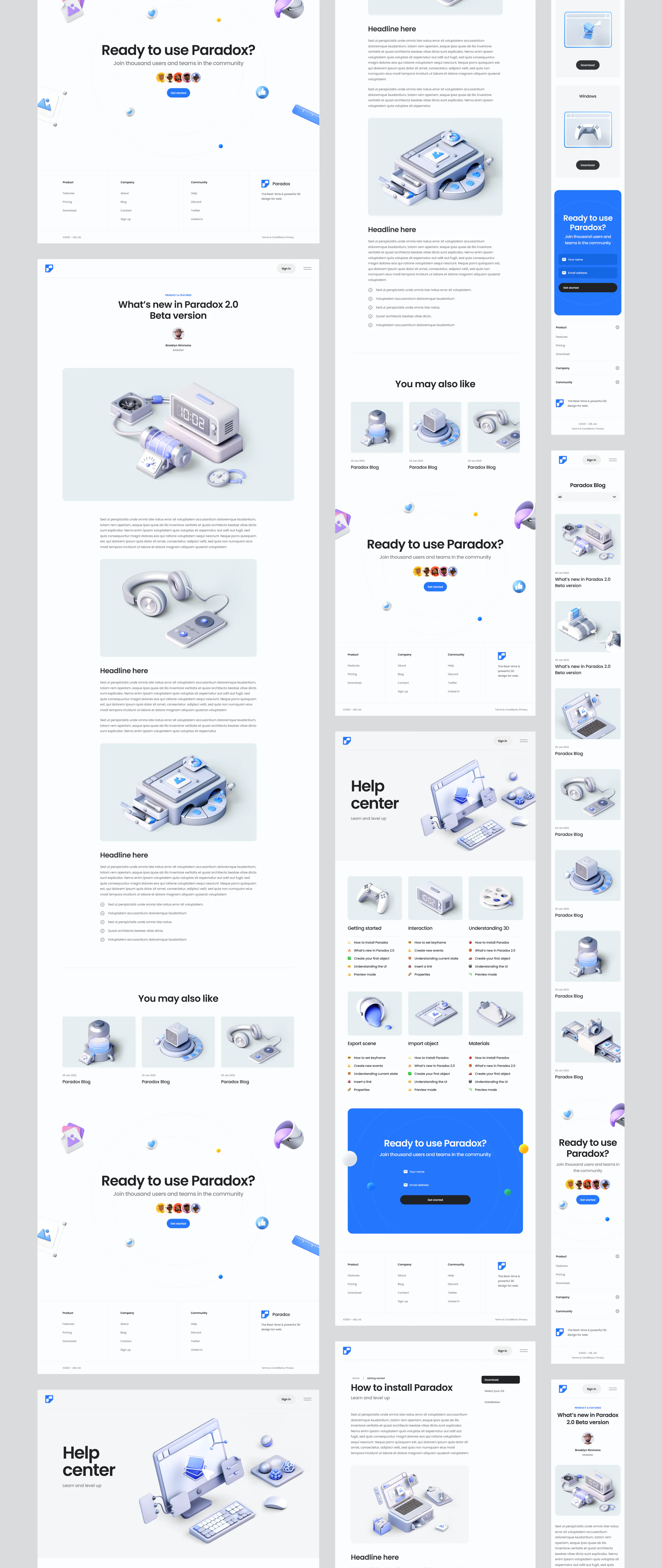 高级 SaaS 落地页套件详情图 14