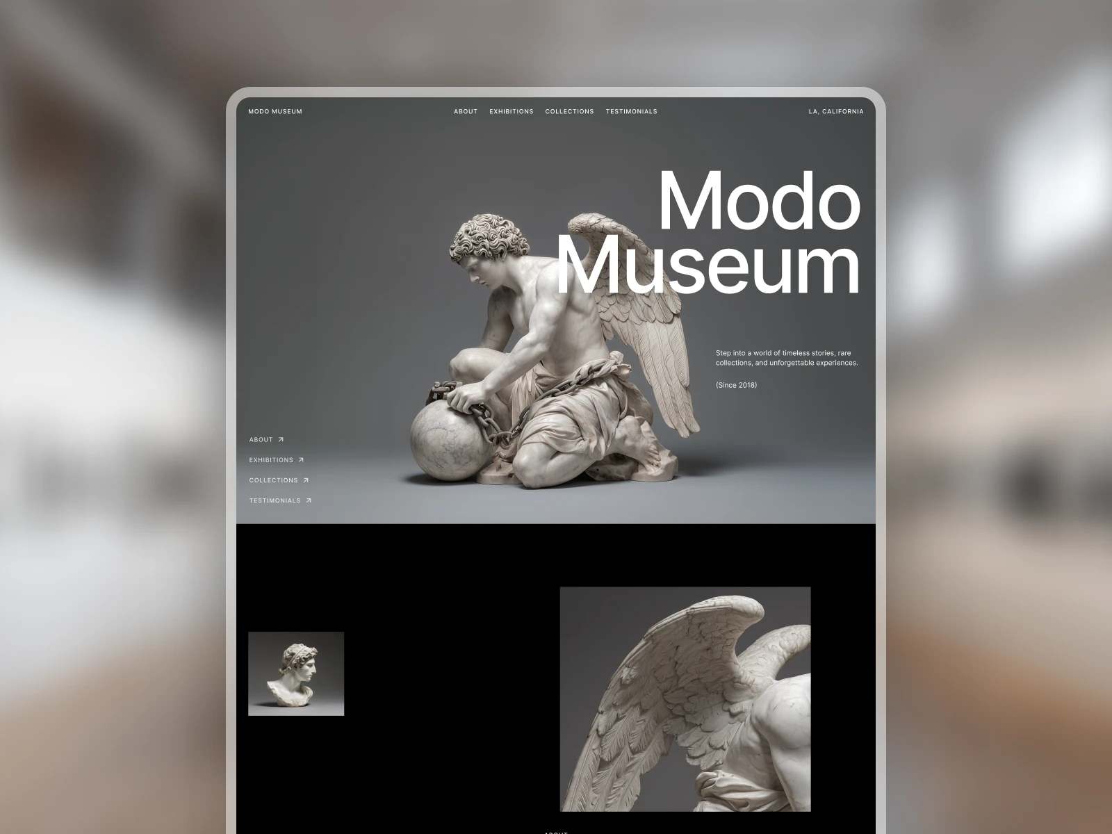 极简现代作品集网站设计灵感，设计工作室、作品集 Framer 网站模板详情图 1
