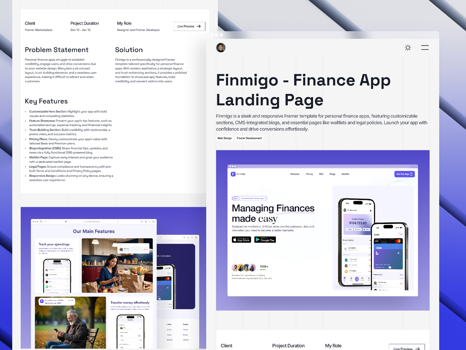 创意机构官网设计灵感，设计工作室、作品集 Framer 网站模板详情图 3