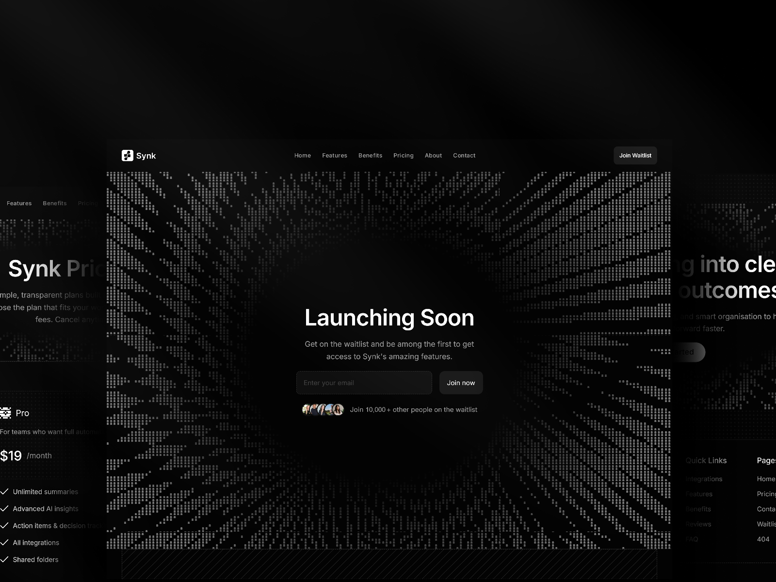高级暗黑现代 Web3 项目官网设计灵感，Web3、SaaS Framer 网站模板详情图 3