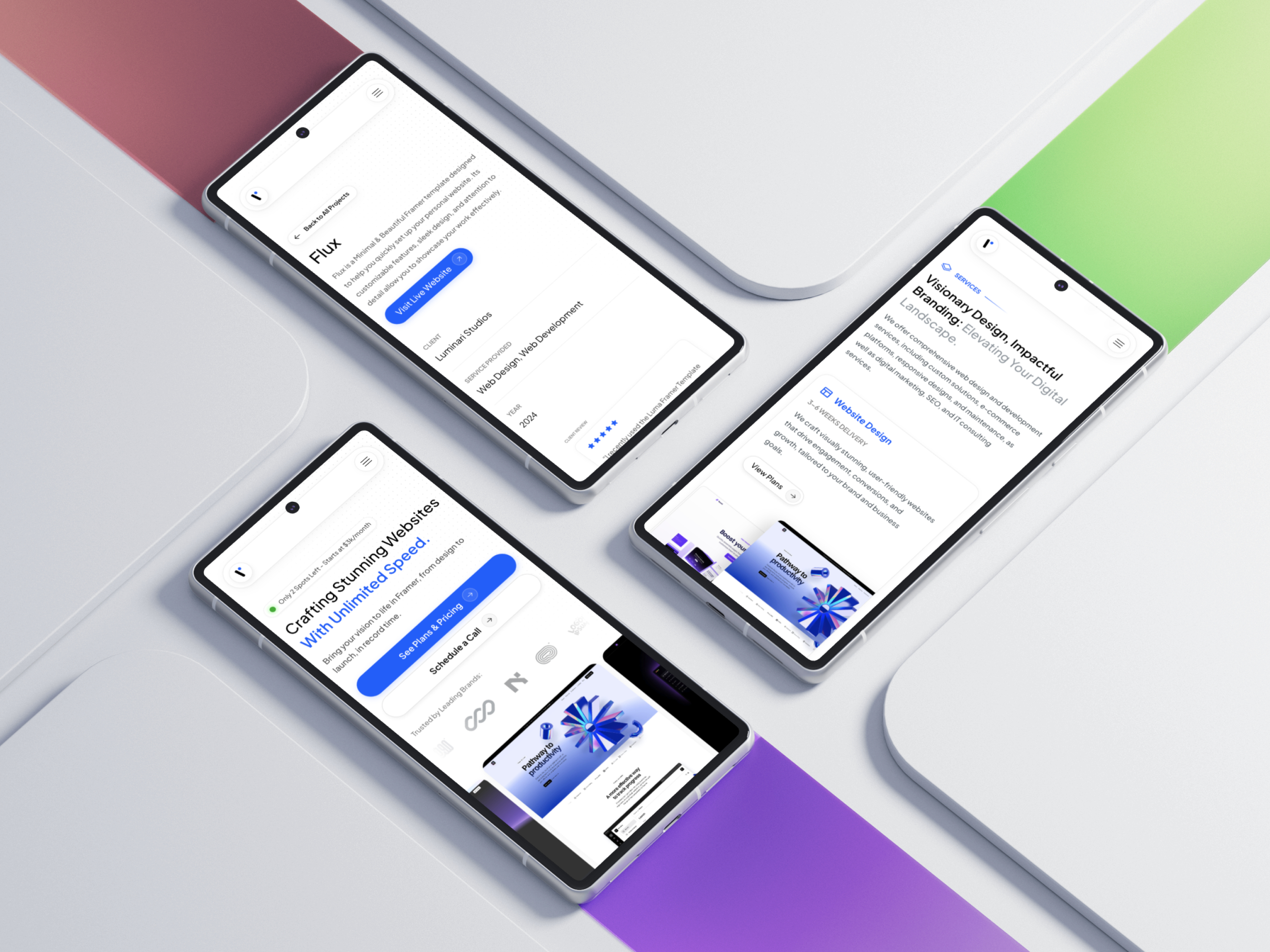 现代专业 SaaS 产品官网设计灵感，SaaS、设计工作室 Framer 网站模板详情图 3