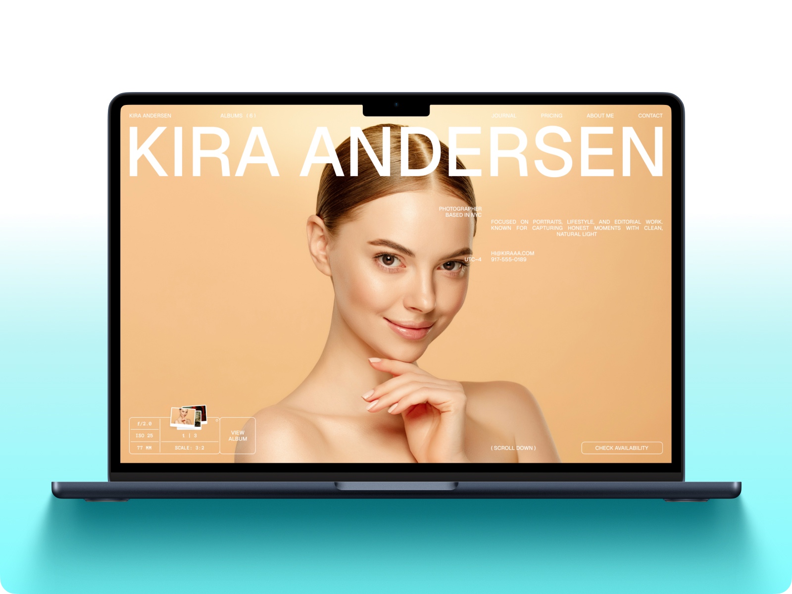 现代专业作品集网站设计灵感，SaaS、作品集 Framer 网站模板详情图 1